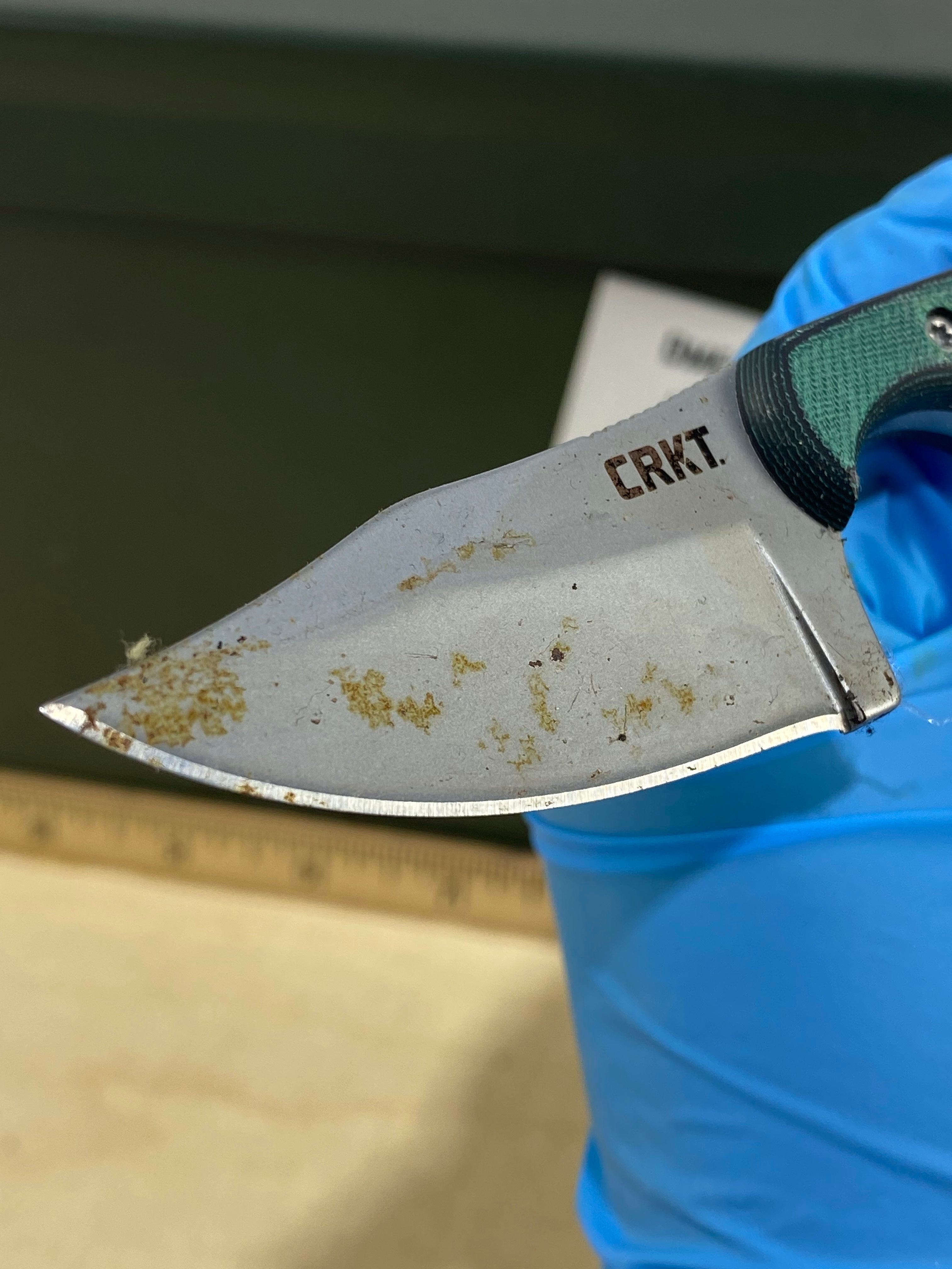 CRKT 2387 Minimalist Bowie #15. Light usage, super dirty.
