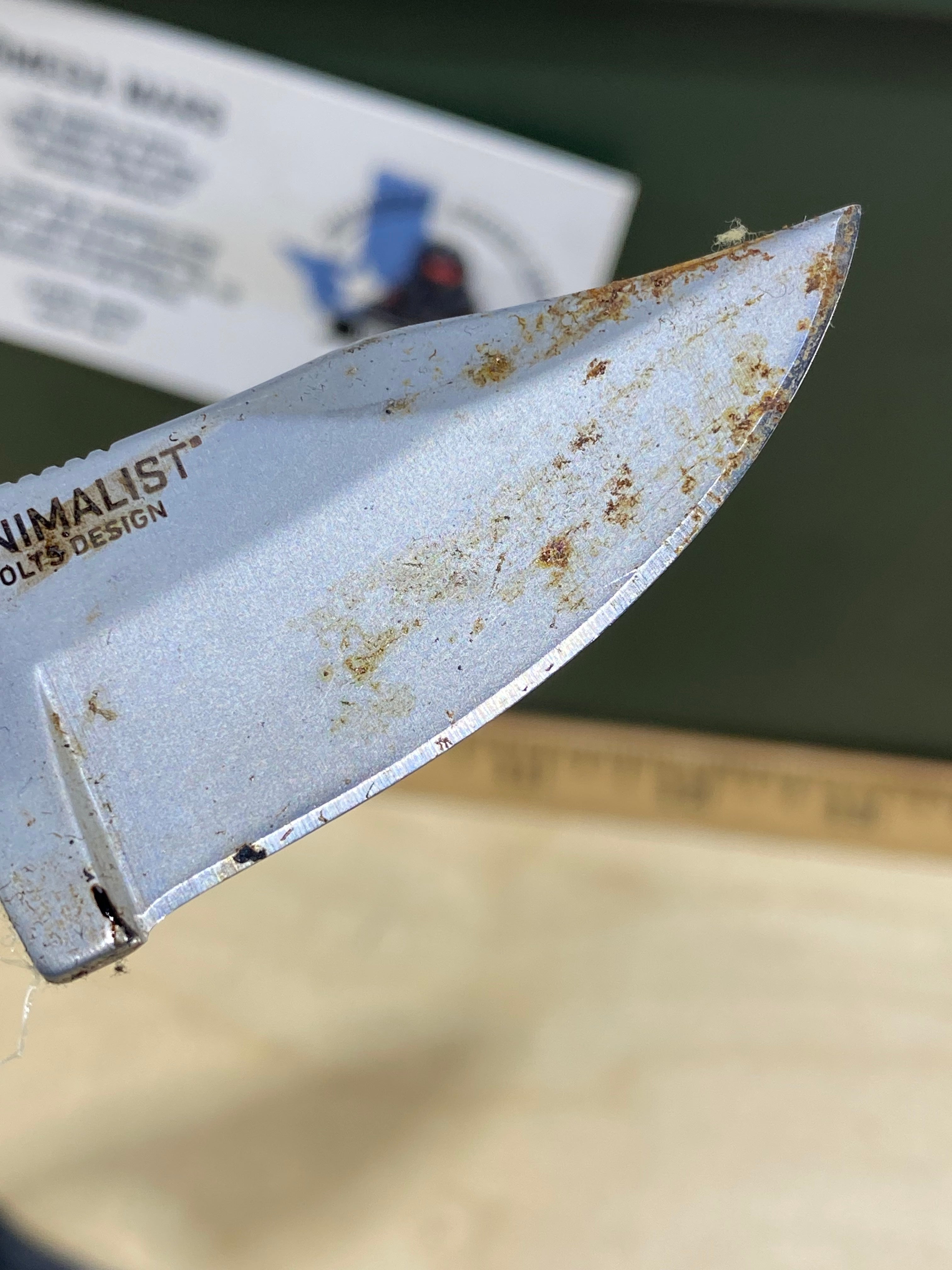 CRKT 2387 Minimalist Bowie #15. Light usage, super dirty.