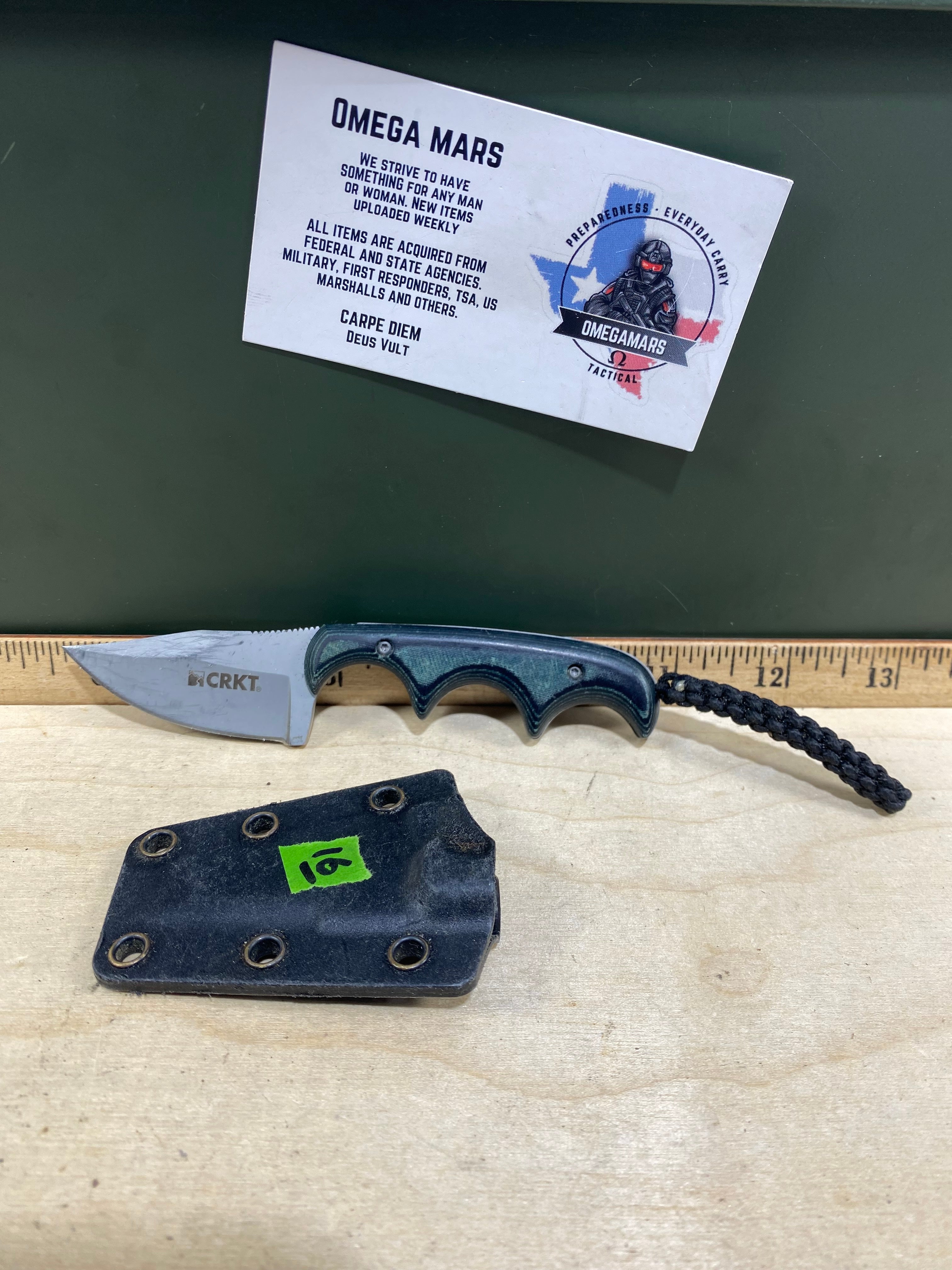 CRKT 2387 Minimalist Bowie #16. Light usage.  Resharpened