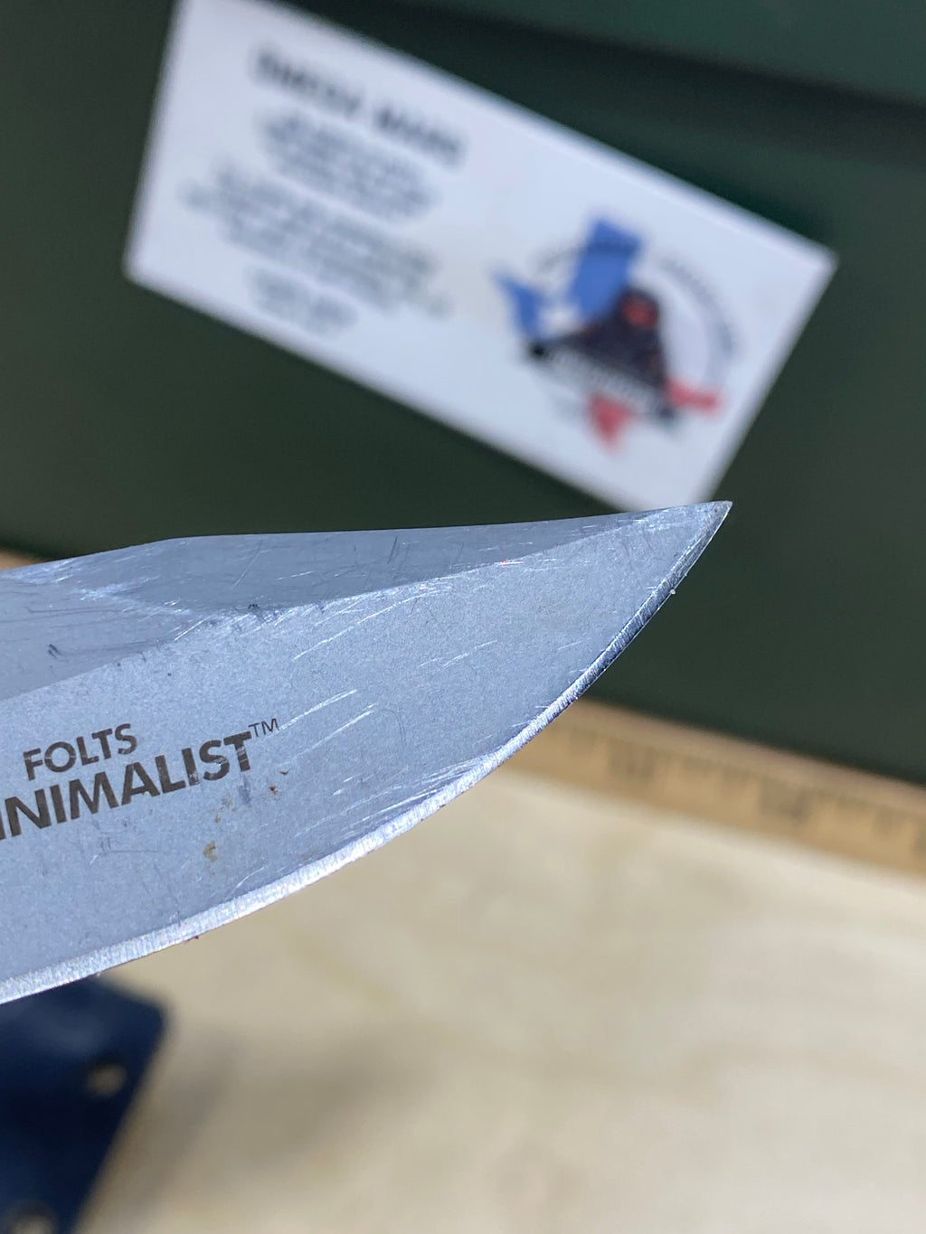 CRKT 2387 Minimalist Bowie #16. Light usage.  Resharpened