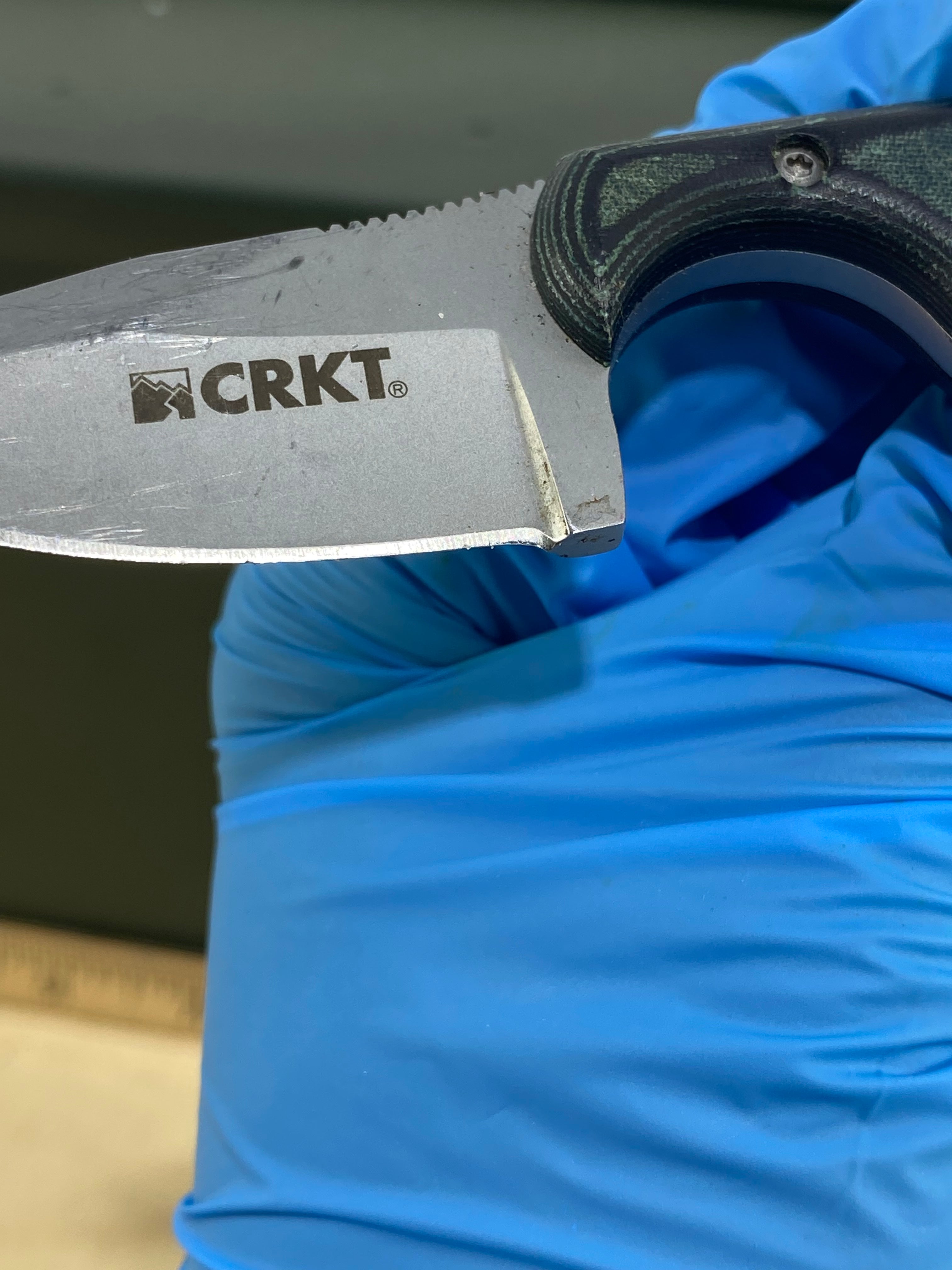 CRKT 2387 Minimalist Bowie #16. Light usage.  Resharpened