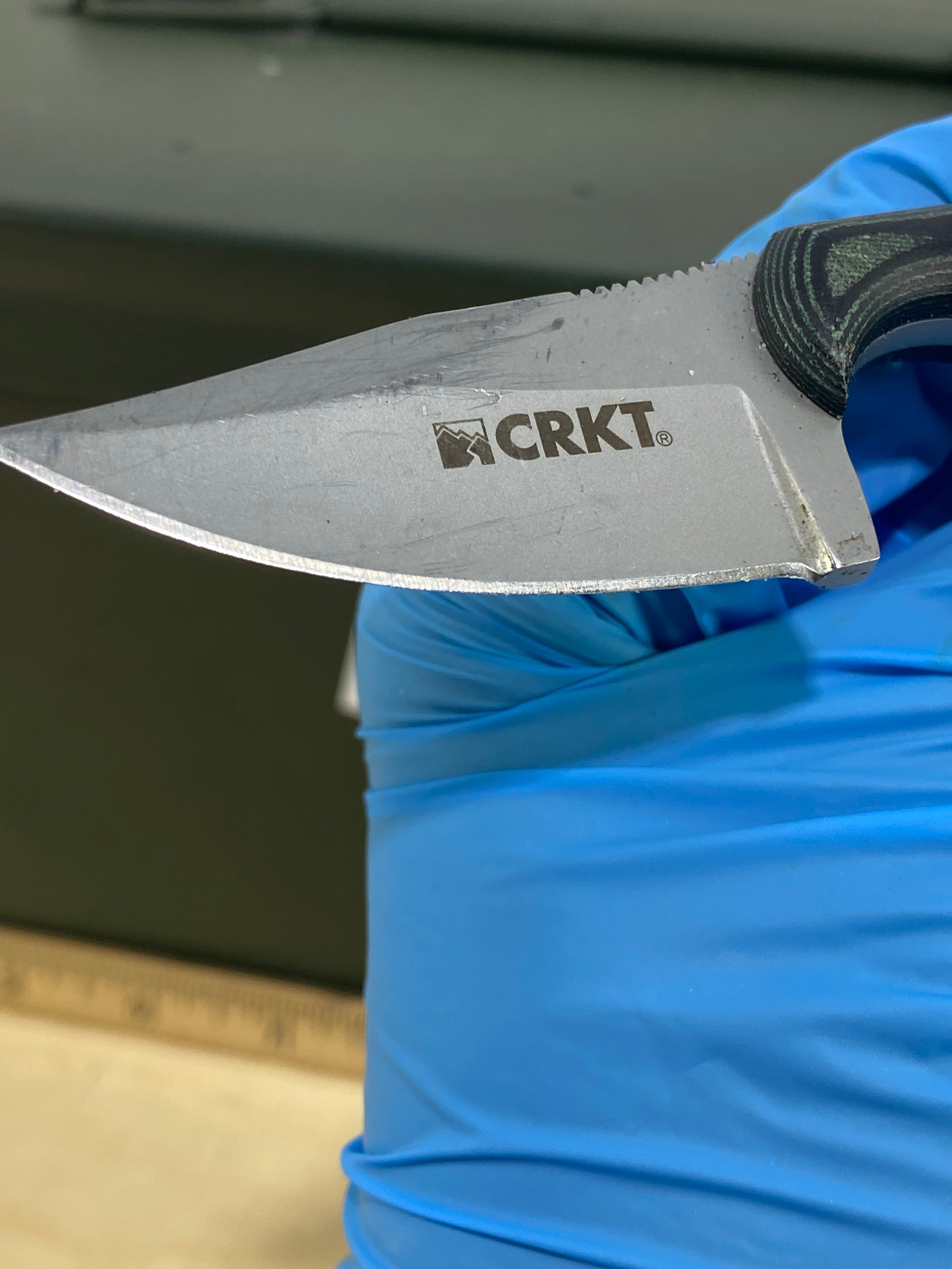 CRKT 2387 Minimalist Bowie #16. Light usage.  Resharpened