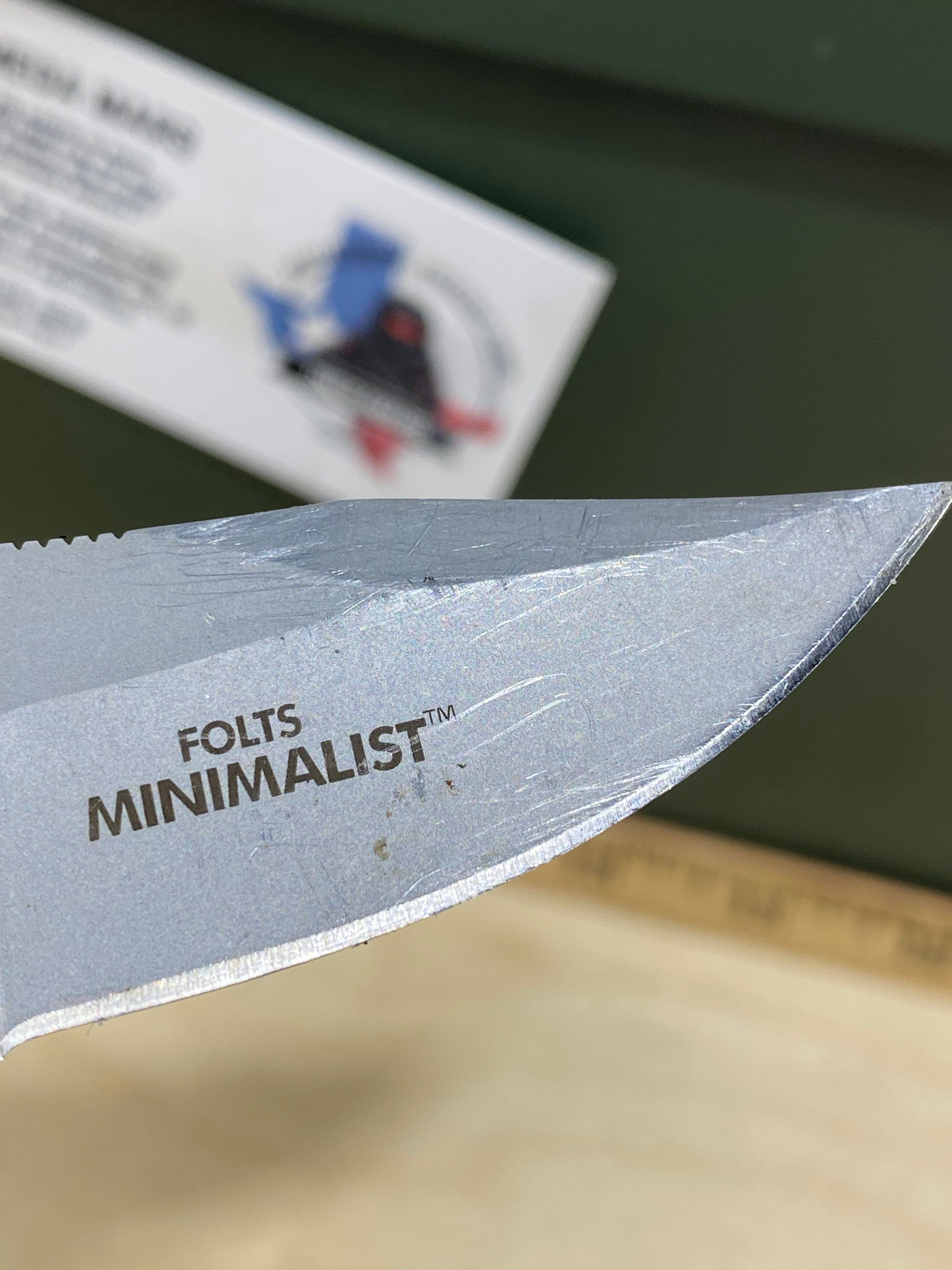 CRKT 2387 Minimalist Bowie #16. Light usage.  Resharpened
