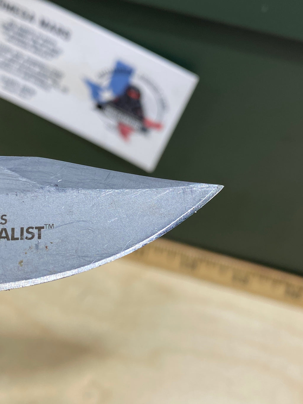 CRKT 2387 Minimalist Bowie #16. Light usage.  Resharpened