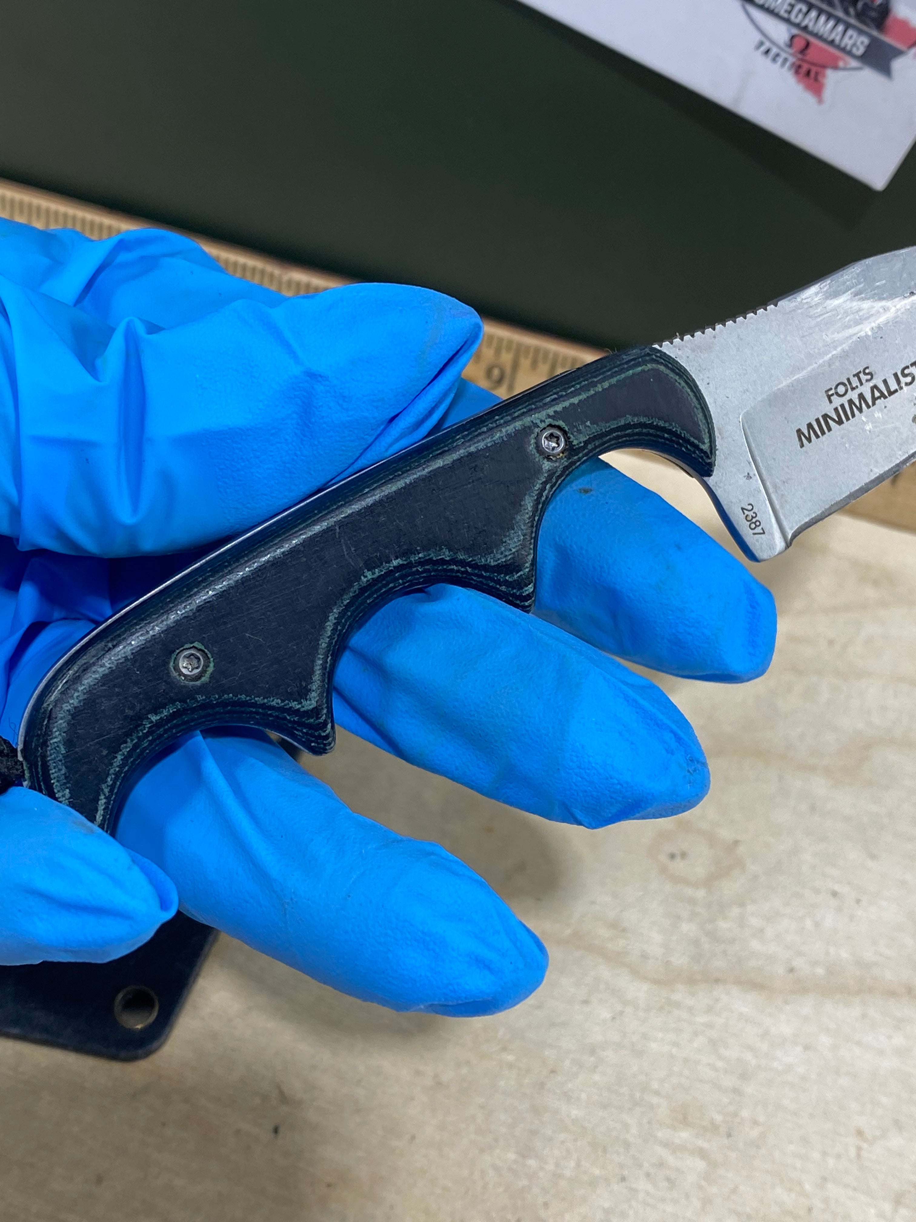 CRKT 2387 Minimalist Bowie #16. Light usage.  Resharpened