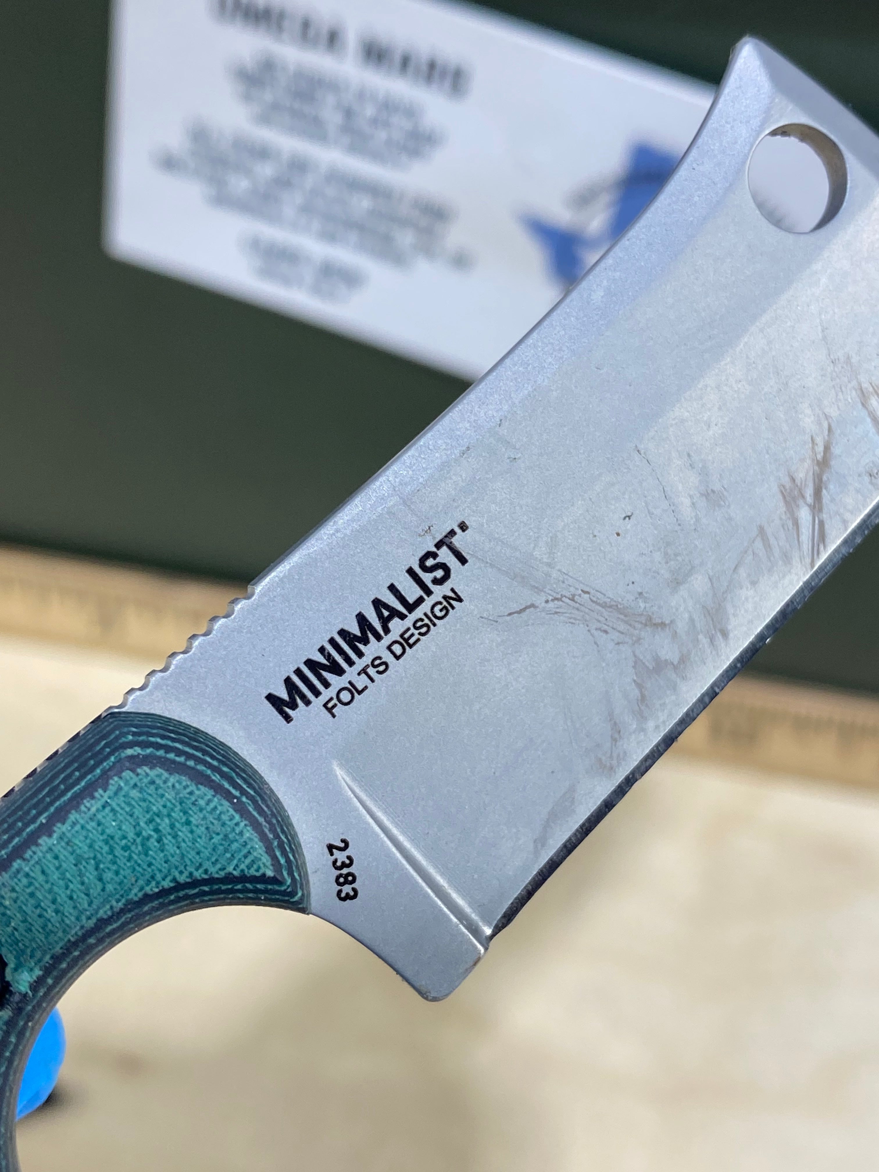 CRKT 2383 Minimalist Cleaver #17. Light usage.