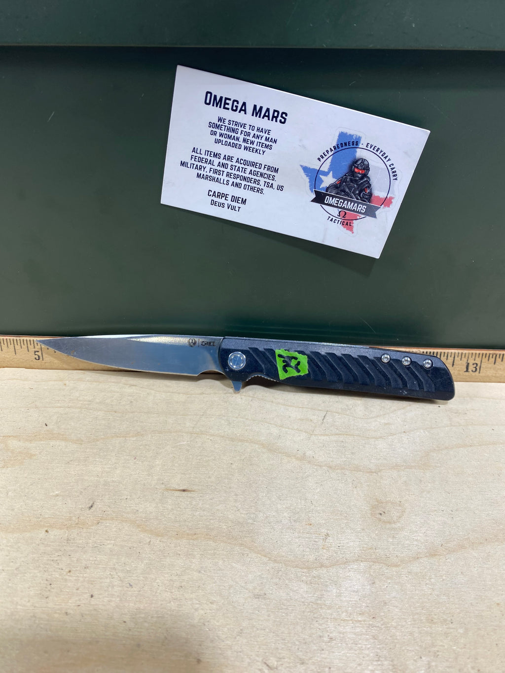 CRKT R3801 Ruger #24. Light usage. Resharpened