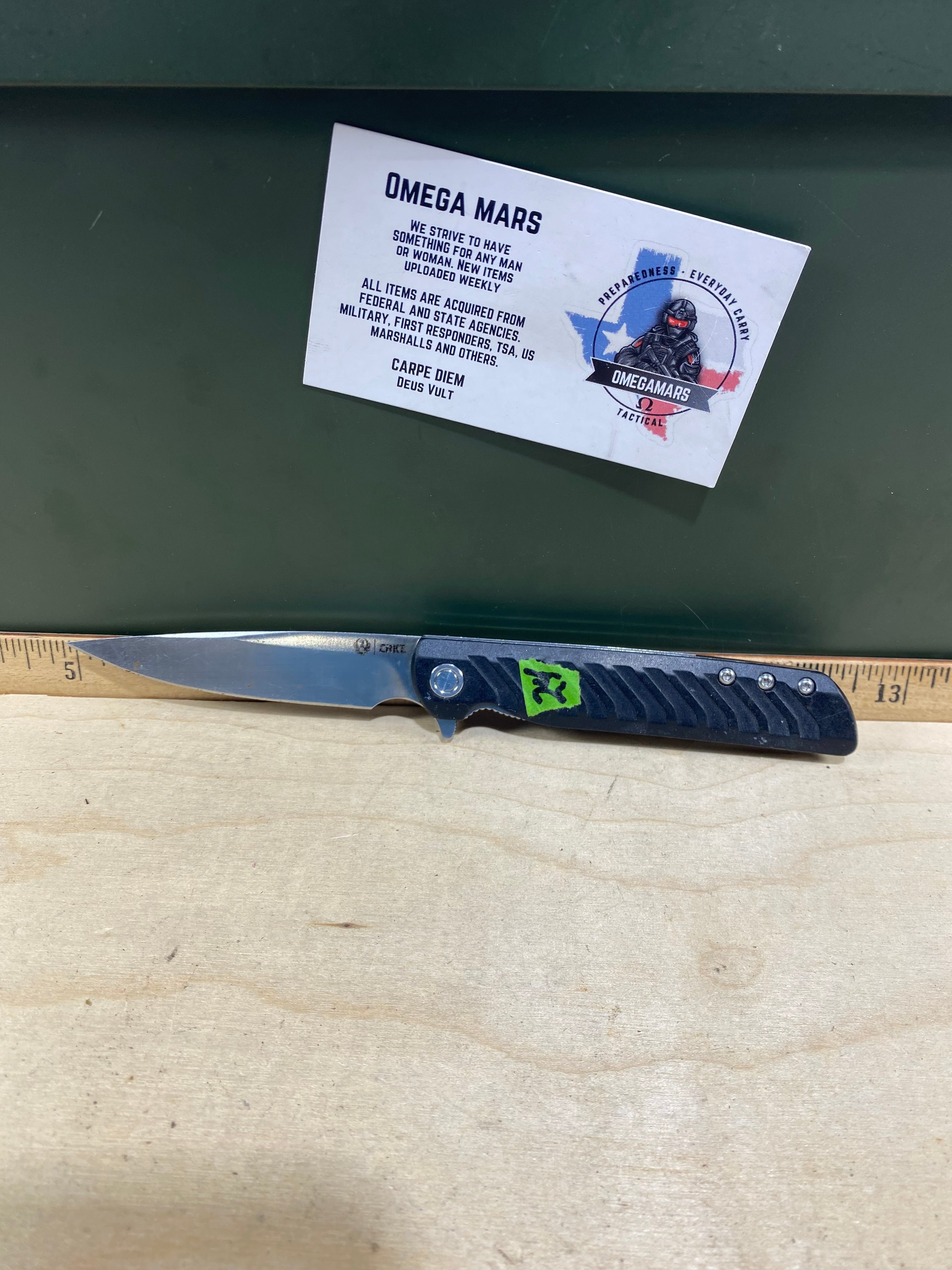 CRKT R3801 Ruger #24. Light usage. Resharpened