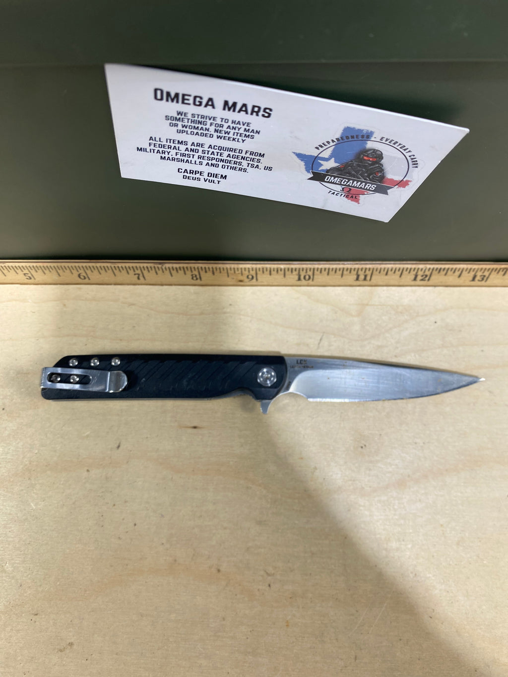 CRKT R3801 Ruger #24. Light usage. Resharpened