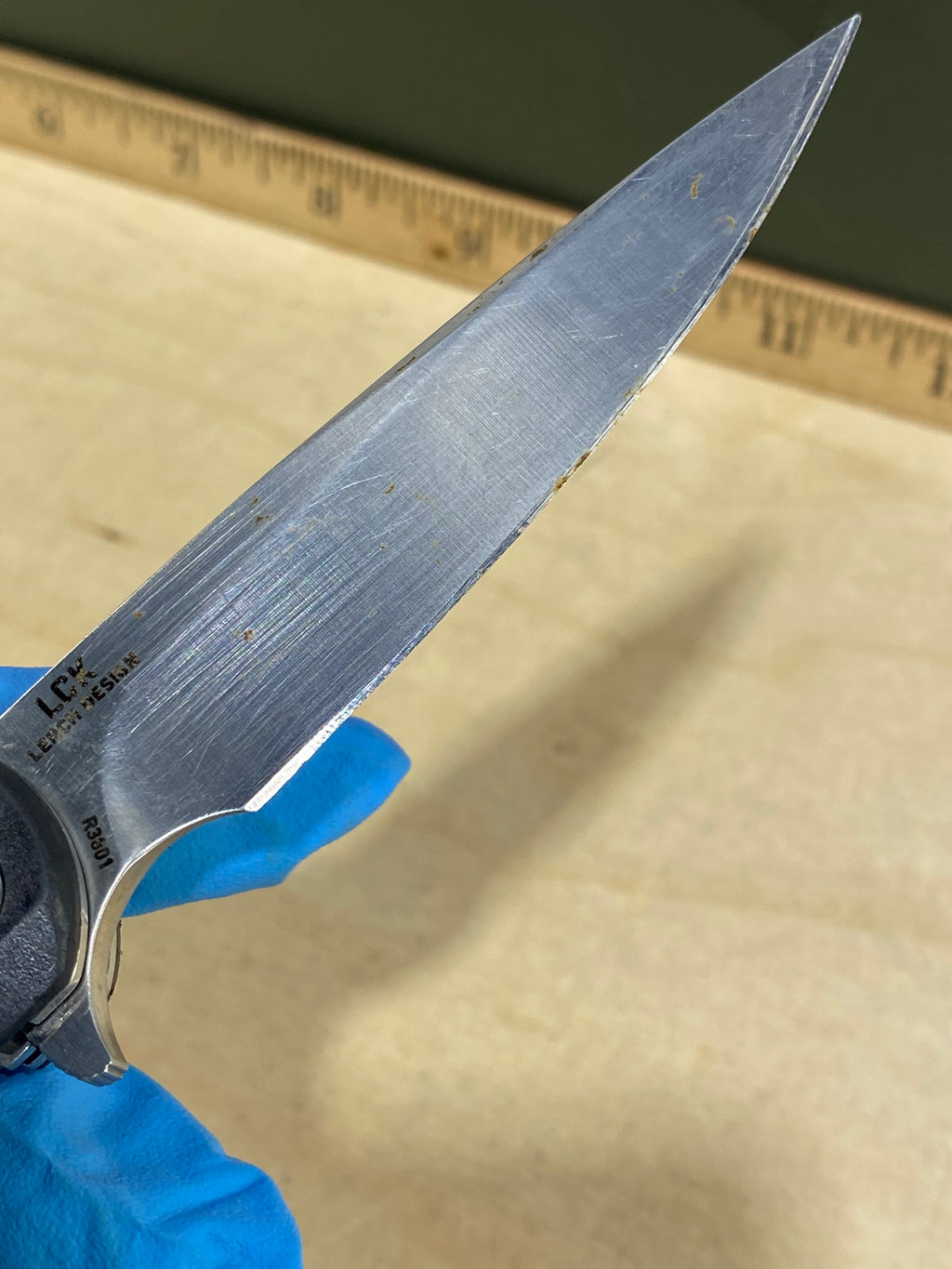 CRKT R3801 Ruger #24. Light usage. Resharpened