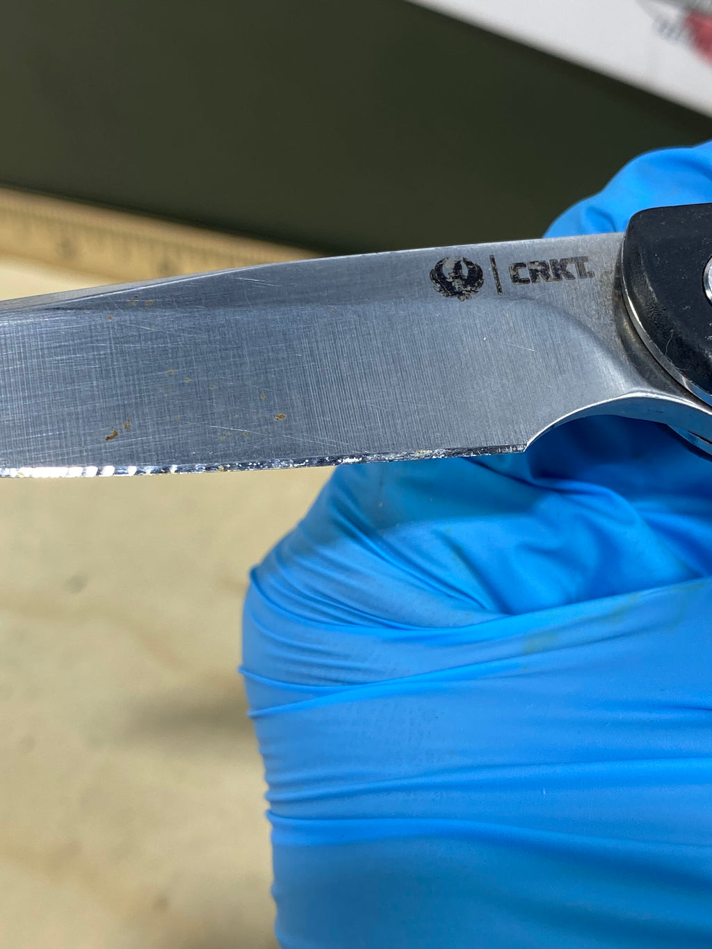CRKT R3801 Ruger #24. Light usage. Resharpened