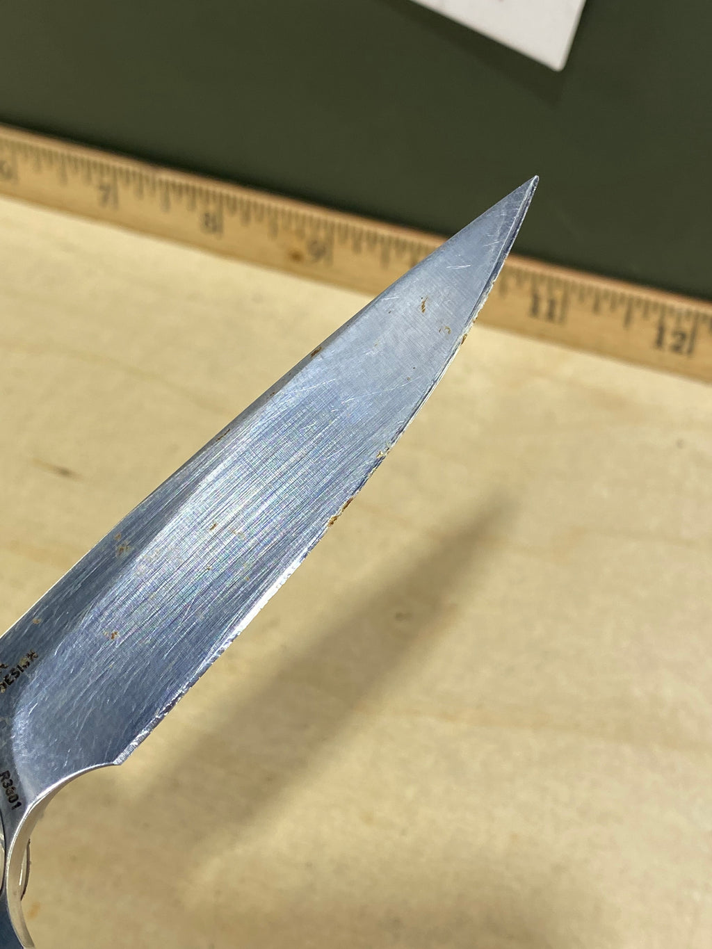 CRKT R3801 Ruger #24. Light usage. Resharpened
