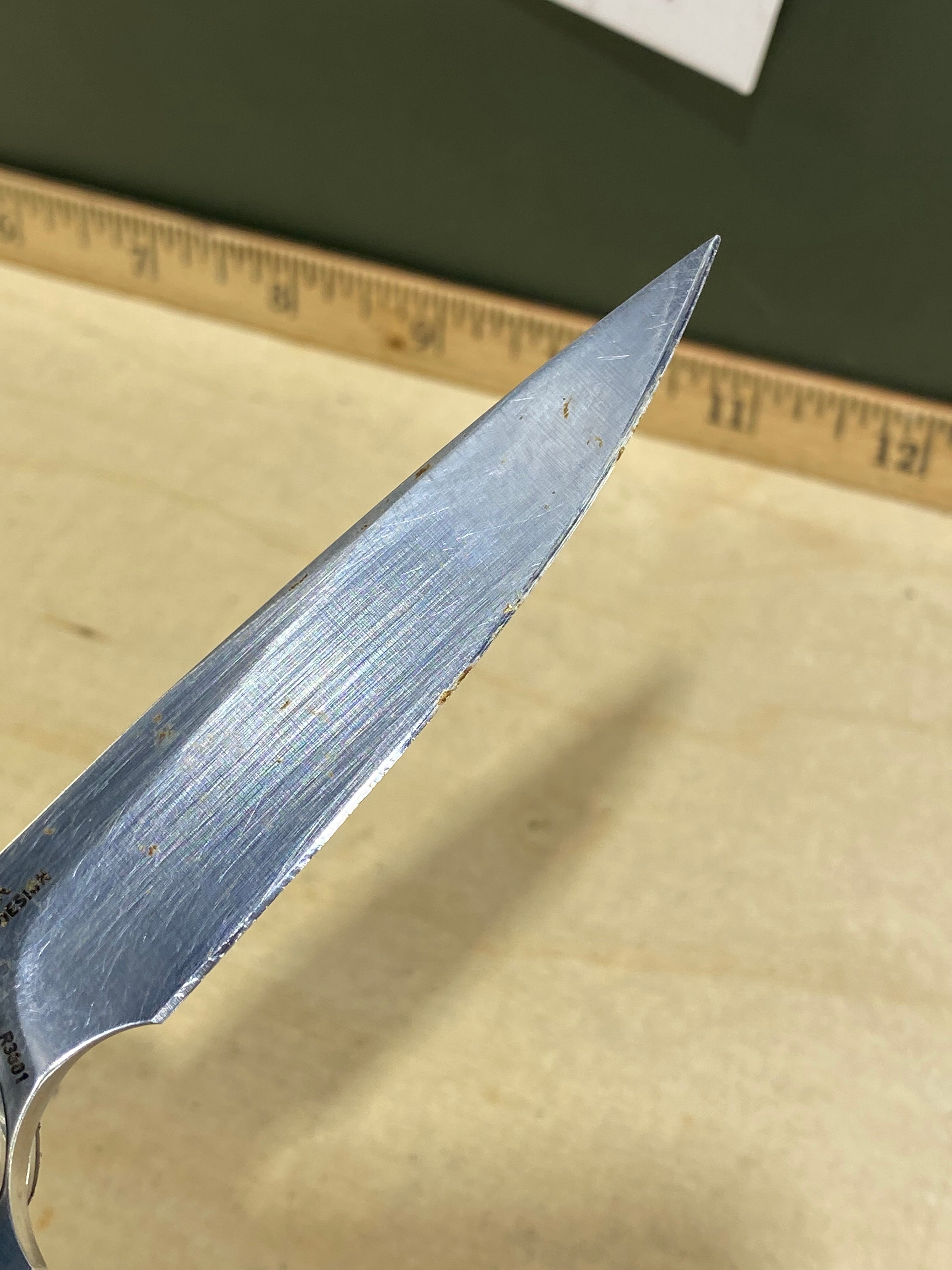 CRKT R3801 Ruger #24. Light usage. Resharpened
