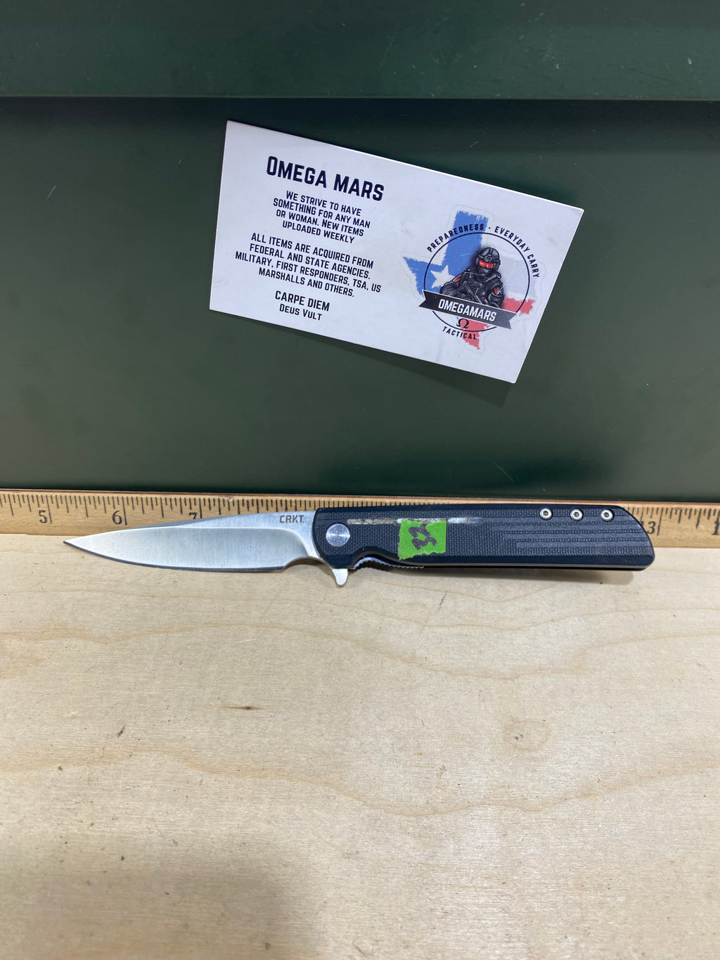CRKT 3801 LCK+ #32. Light usage. Chips on blade. Pocket Clip bent out