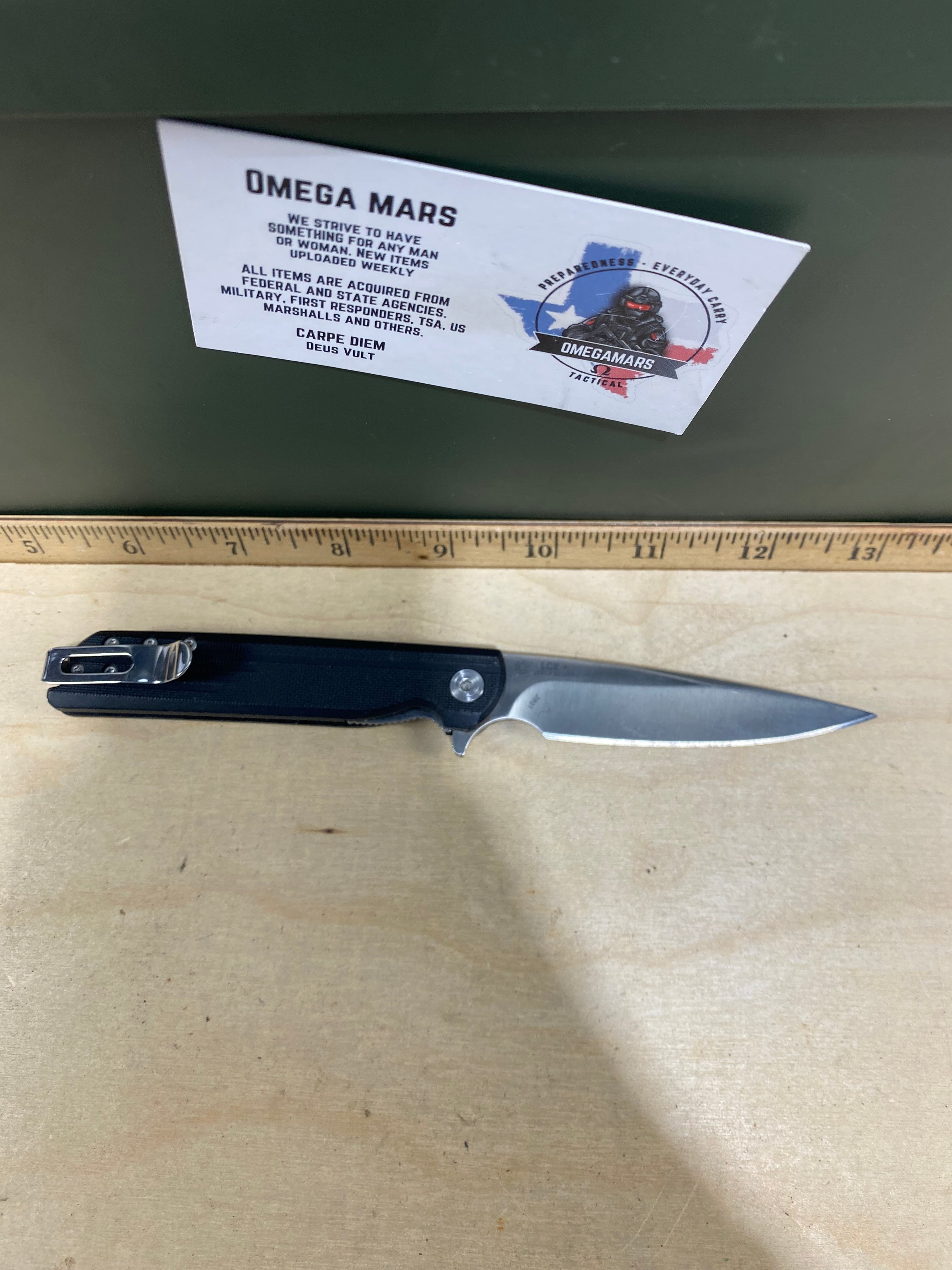 CRKT 3801 LCK+ #32. Light usage. Chips on blade. Pocket Clip bent out