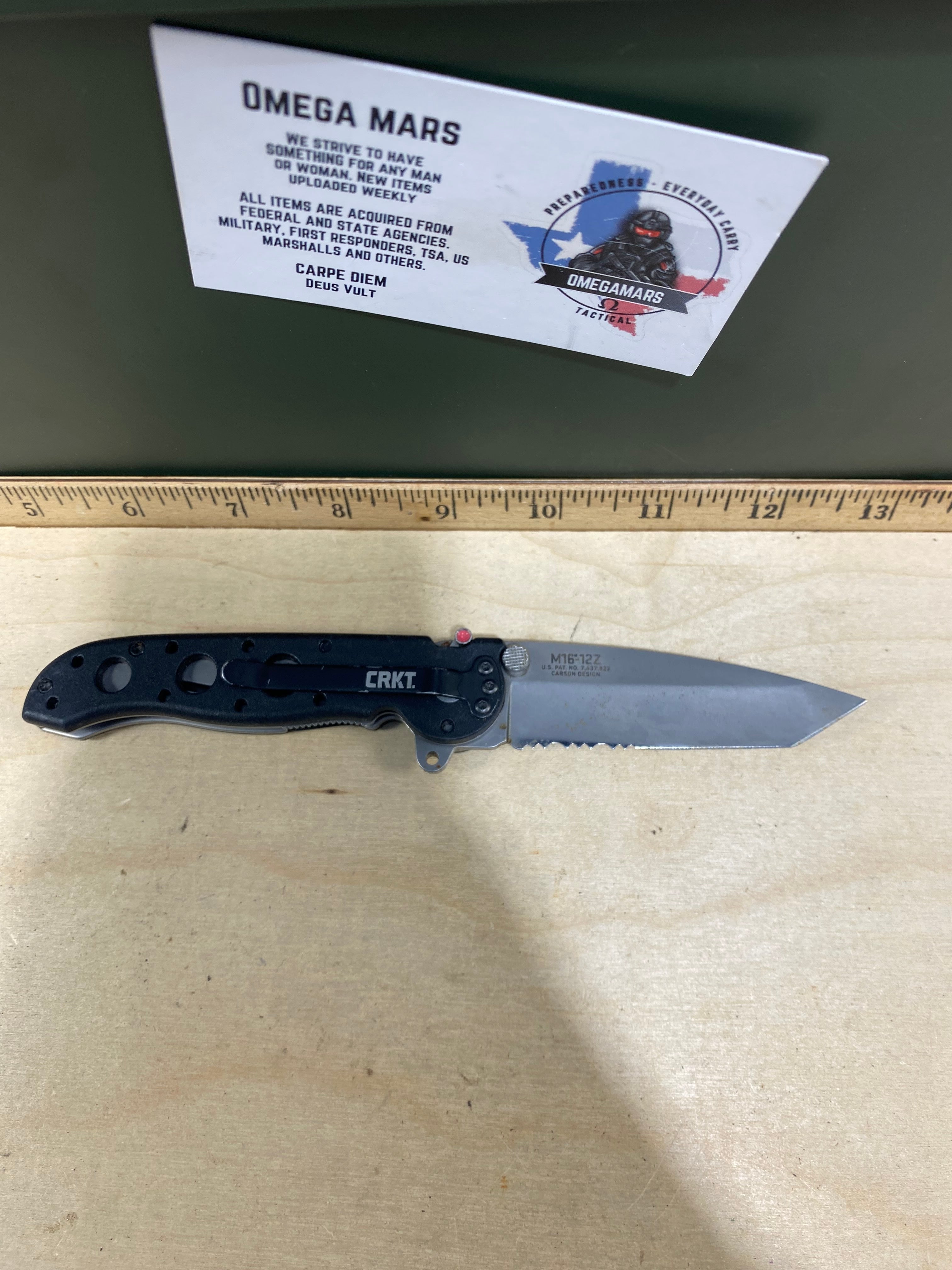 CRKT M16-12Z #35. Light usage. Dirty