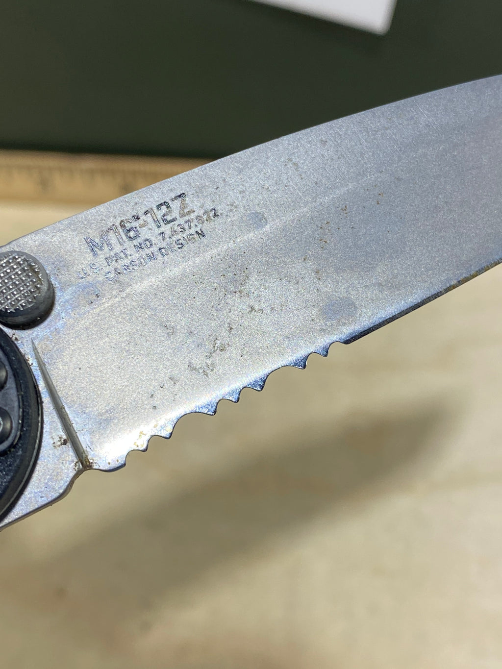 CRKT M16-12Z #35. Light usage. Dirty