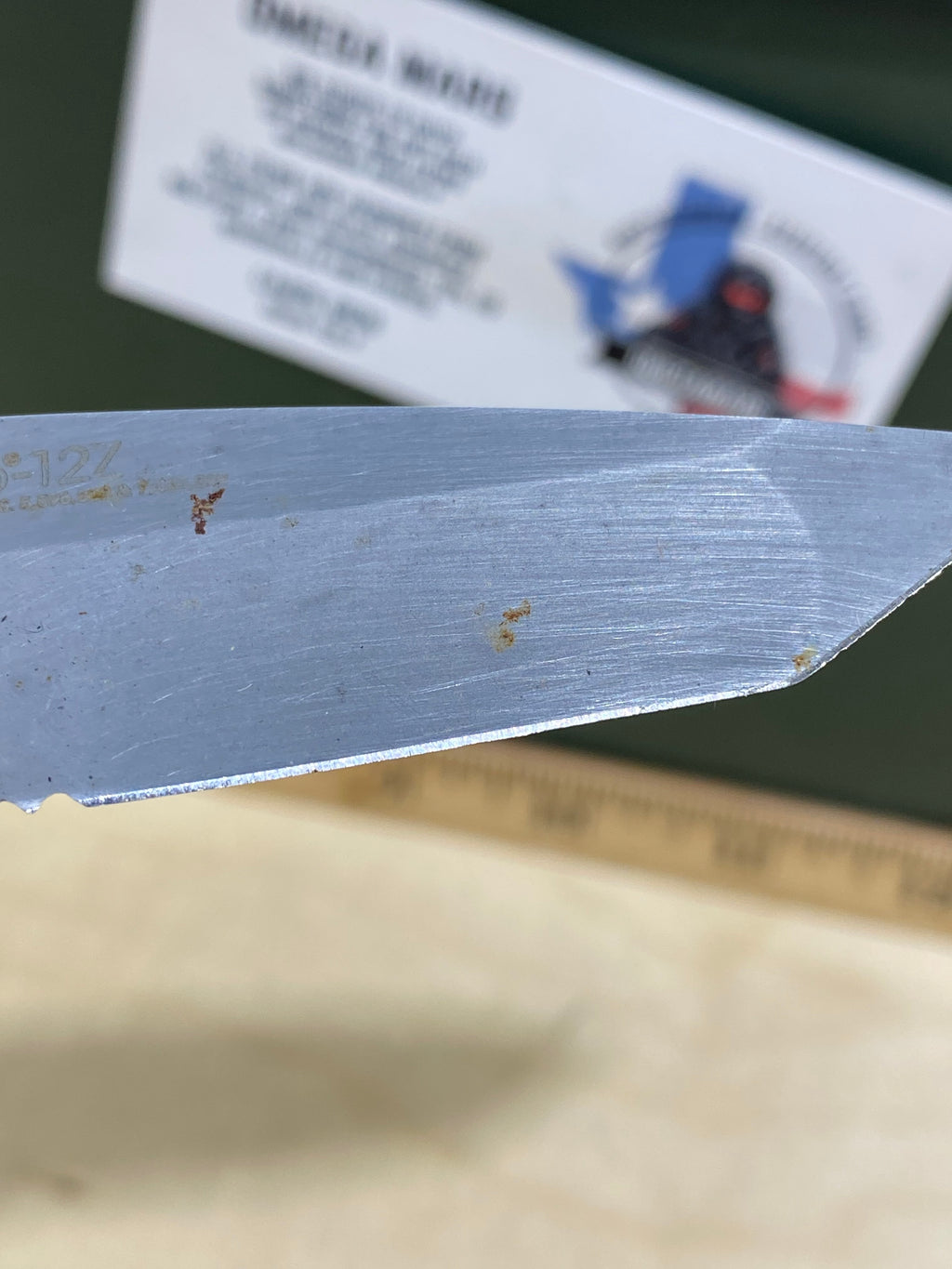 CRKT M16-12Z #36. Light usage. Super dirty. Resharpened. Chip on blade.