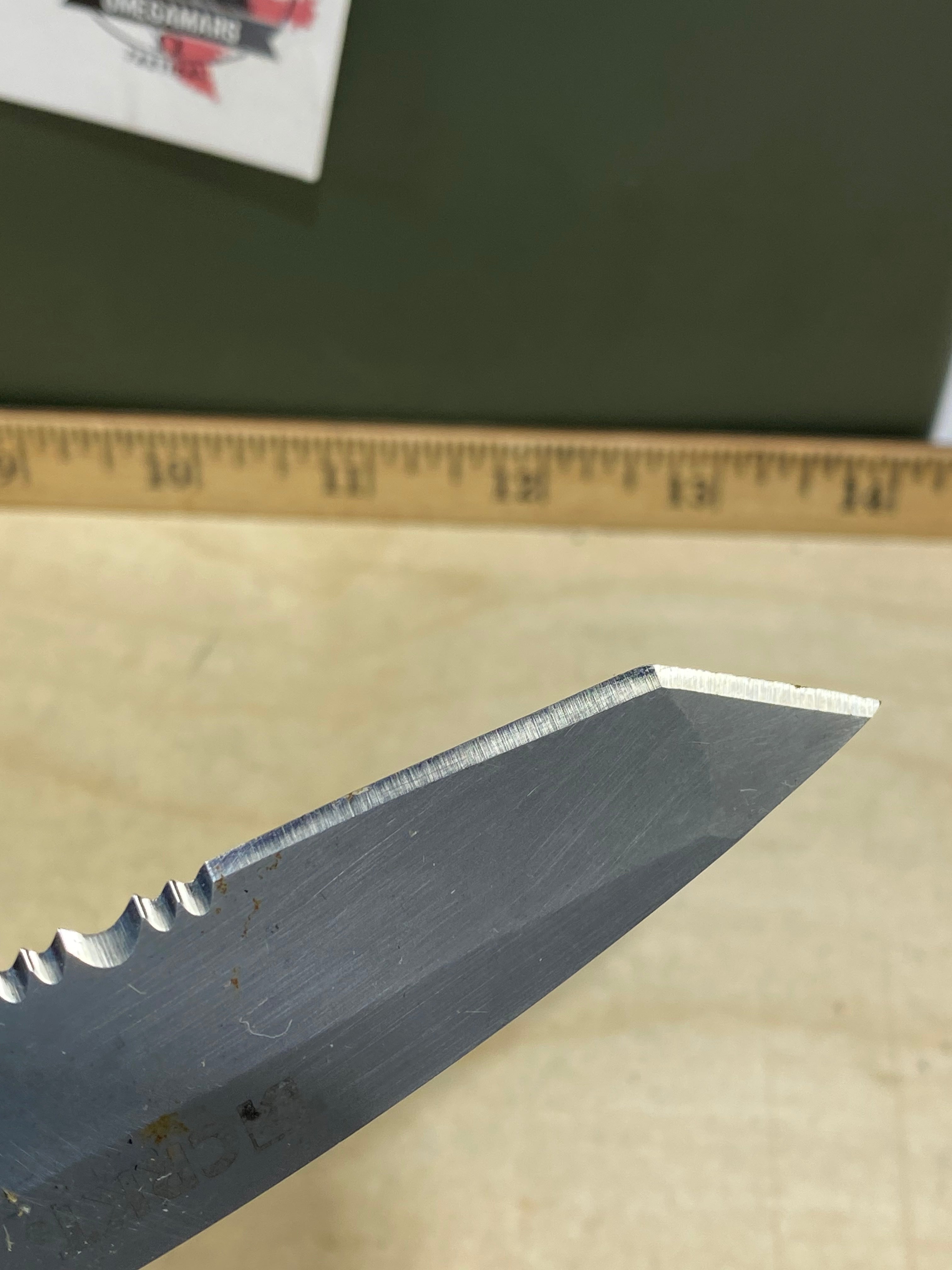 CRKT M16-12Z #36. Light usage. Super dirty. Resharpened. Chip on blade.