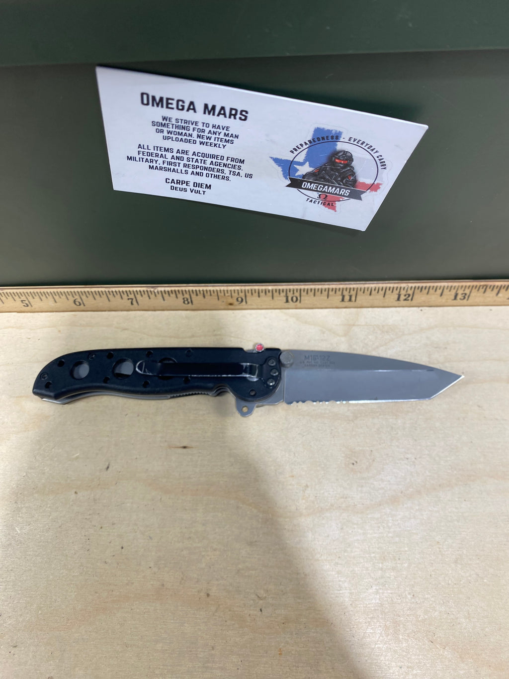 CRKT M16-12Z #37. Light usage. Resharpened