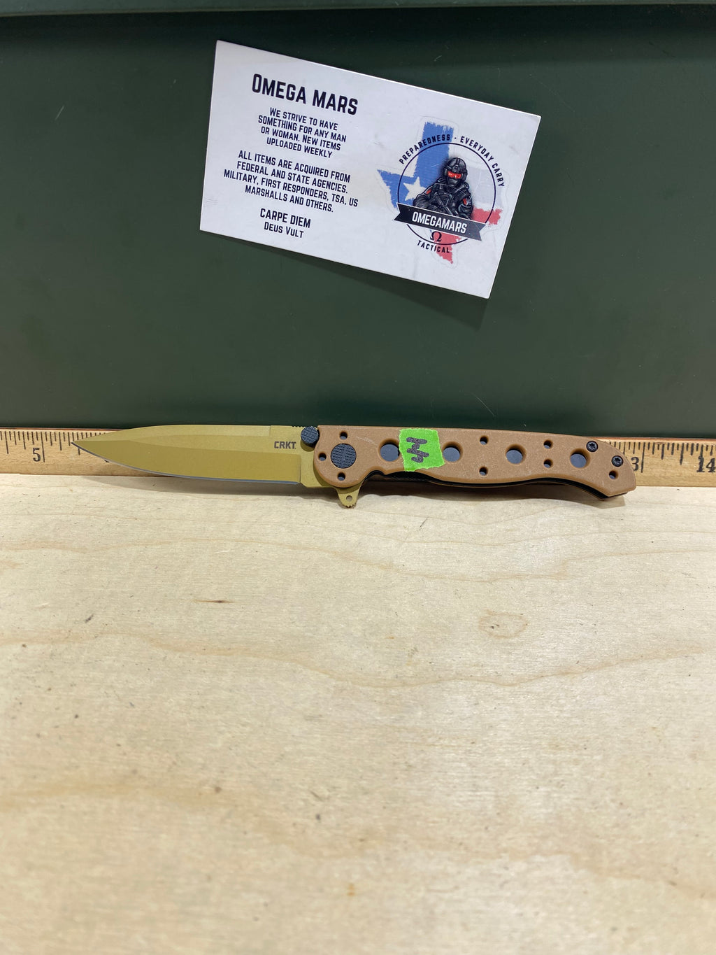 CRKT M16-01DZ Spear Point #44. Light usage.