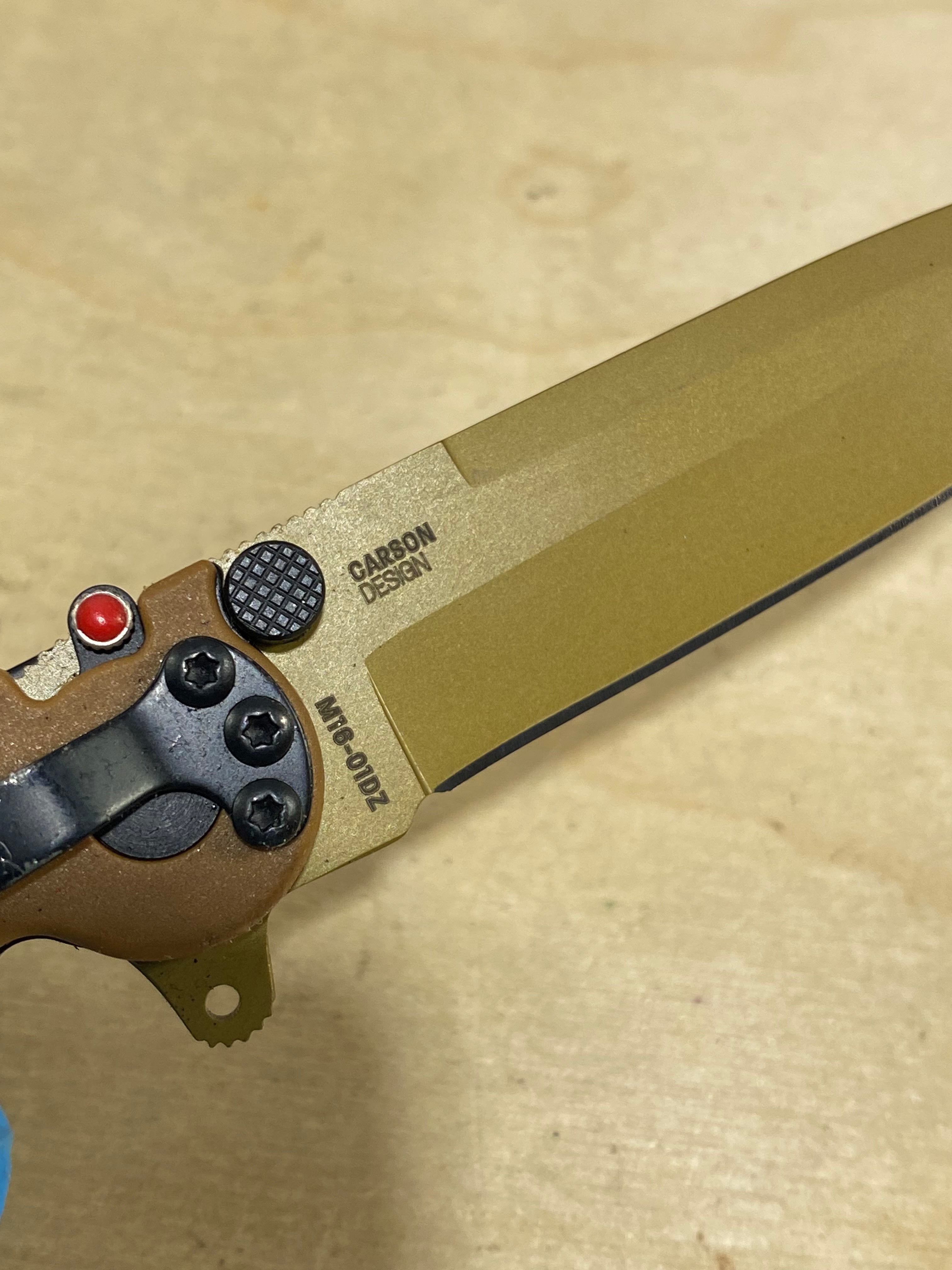 CRKT M16-01DZ Spear Point #44. Light usage.