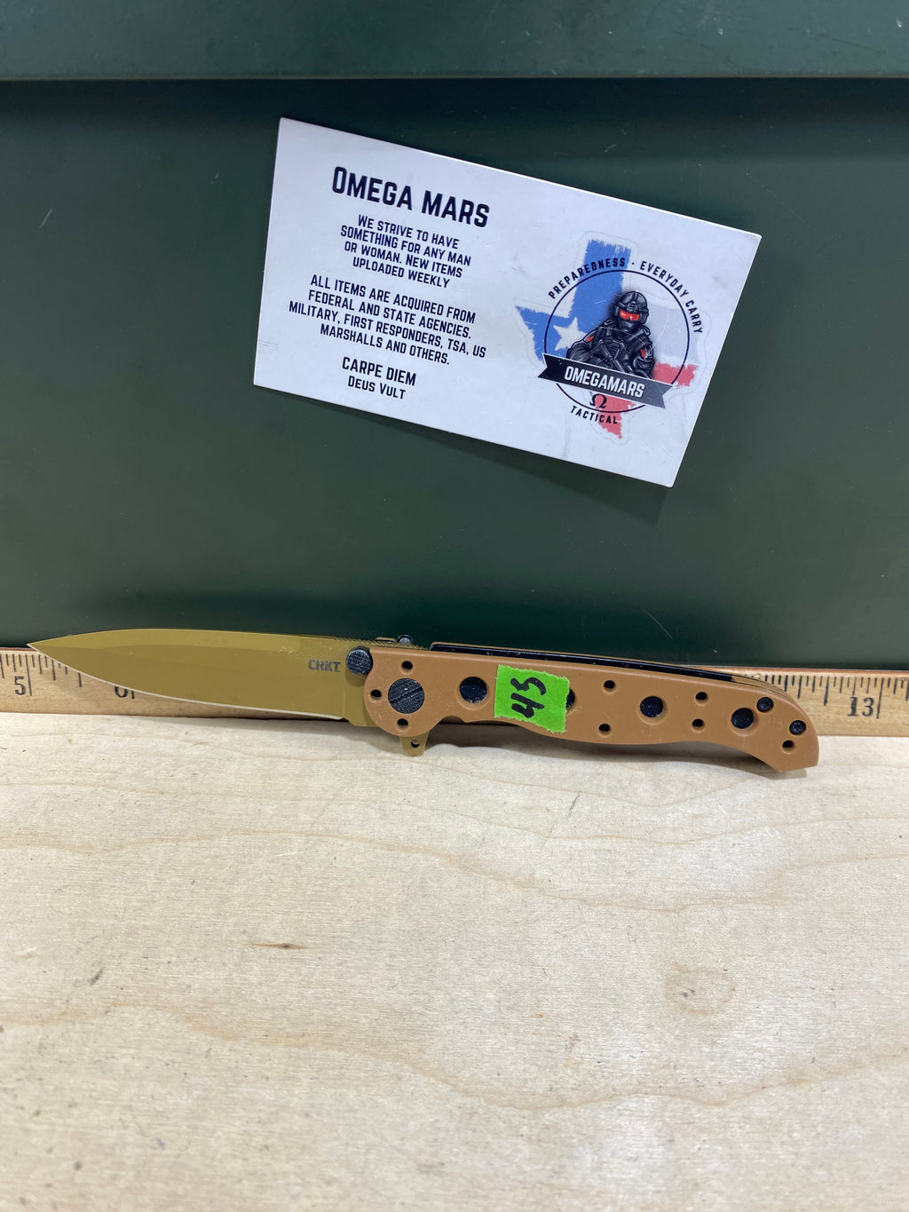 CRKT M16-01DZ Spear Point #45. Light usage.