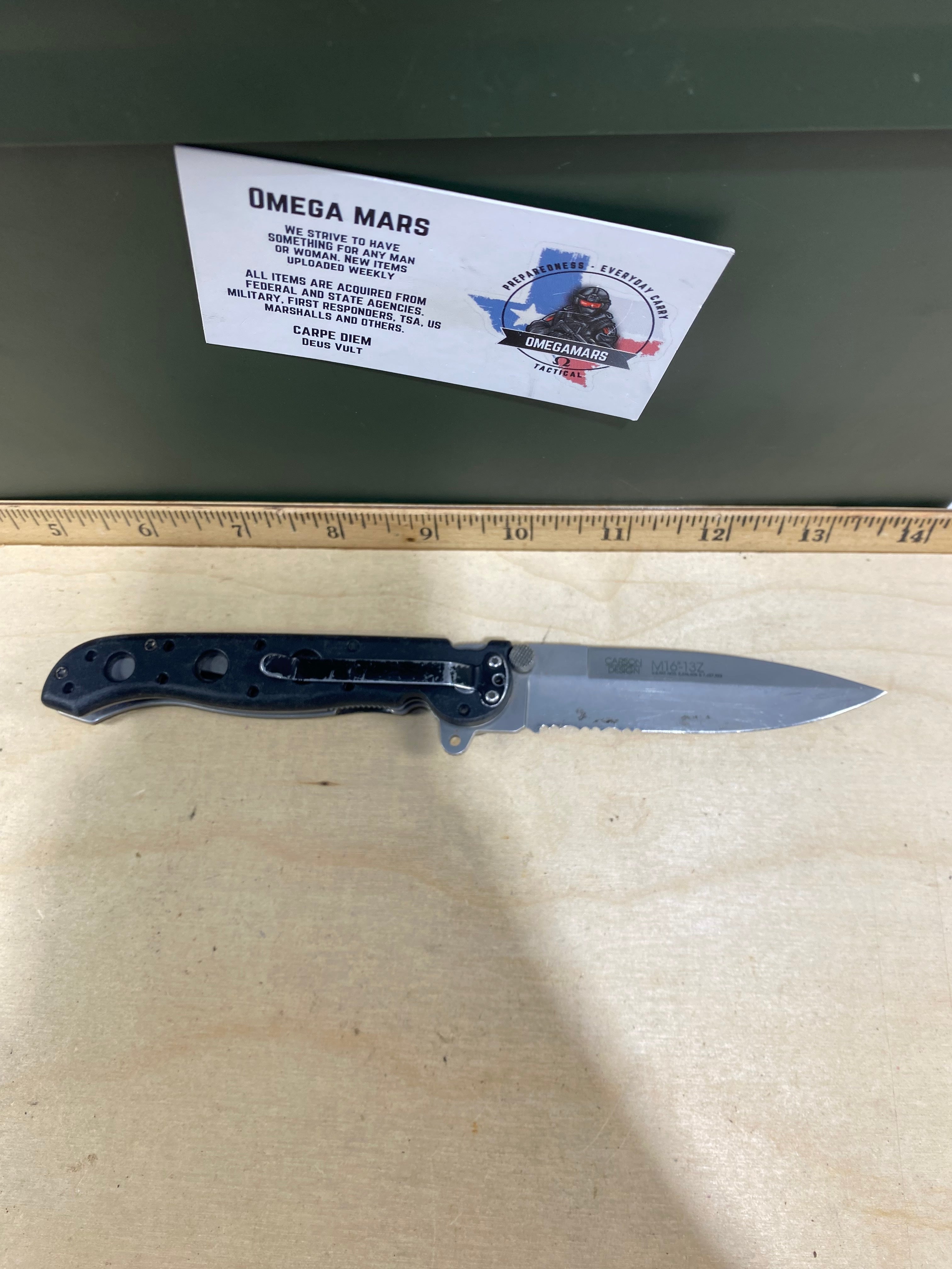 CRKT M16-13Z Carson #47. Light usage. Resharpened