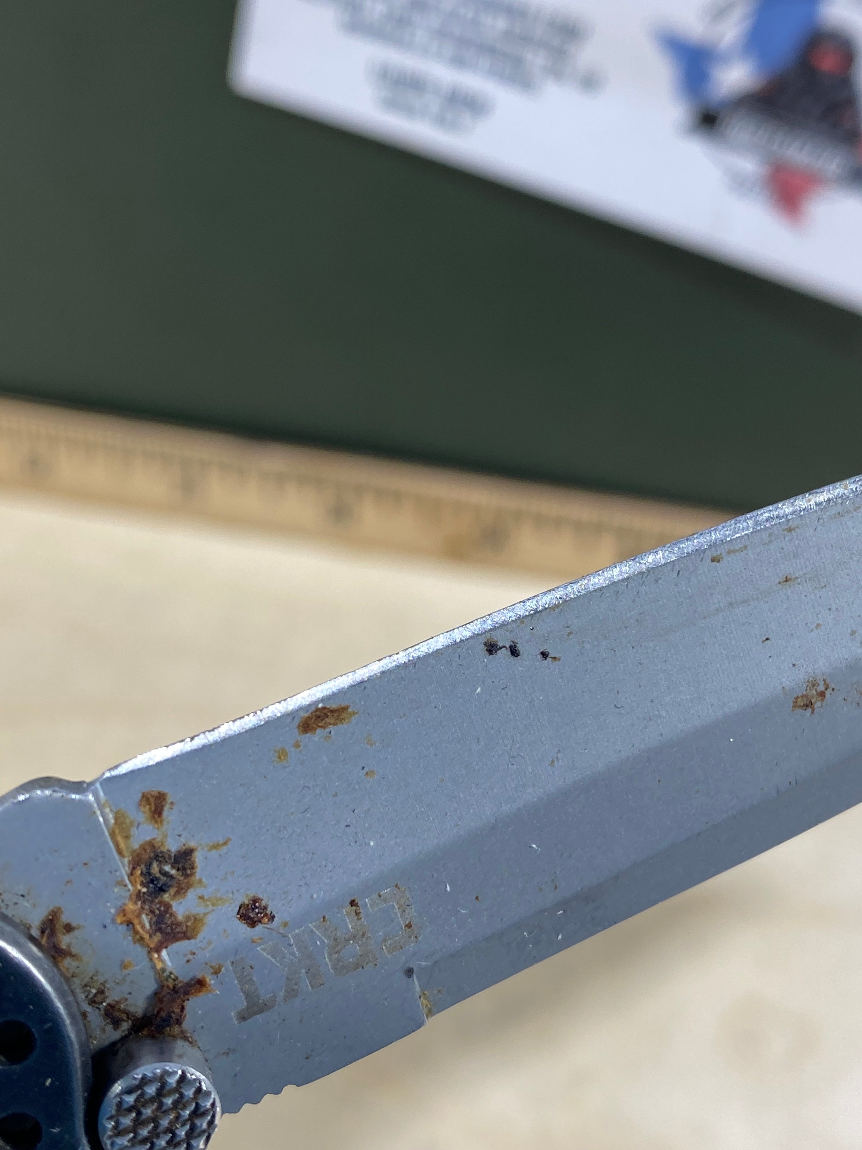 CRKT M16-01S Carson #54. Light usage. Resharpened. Dirty