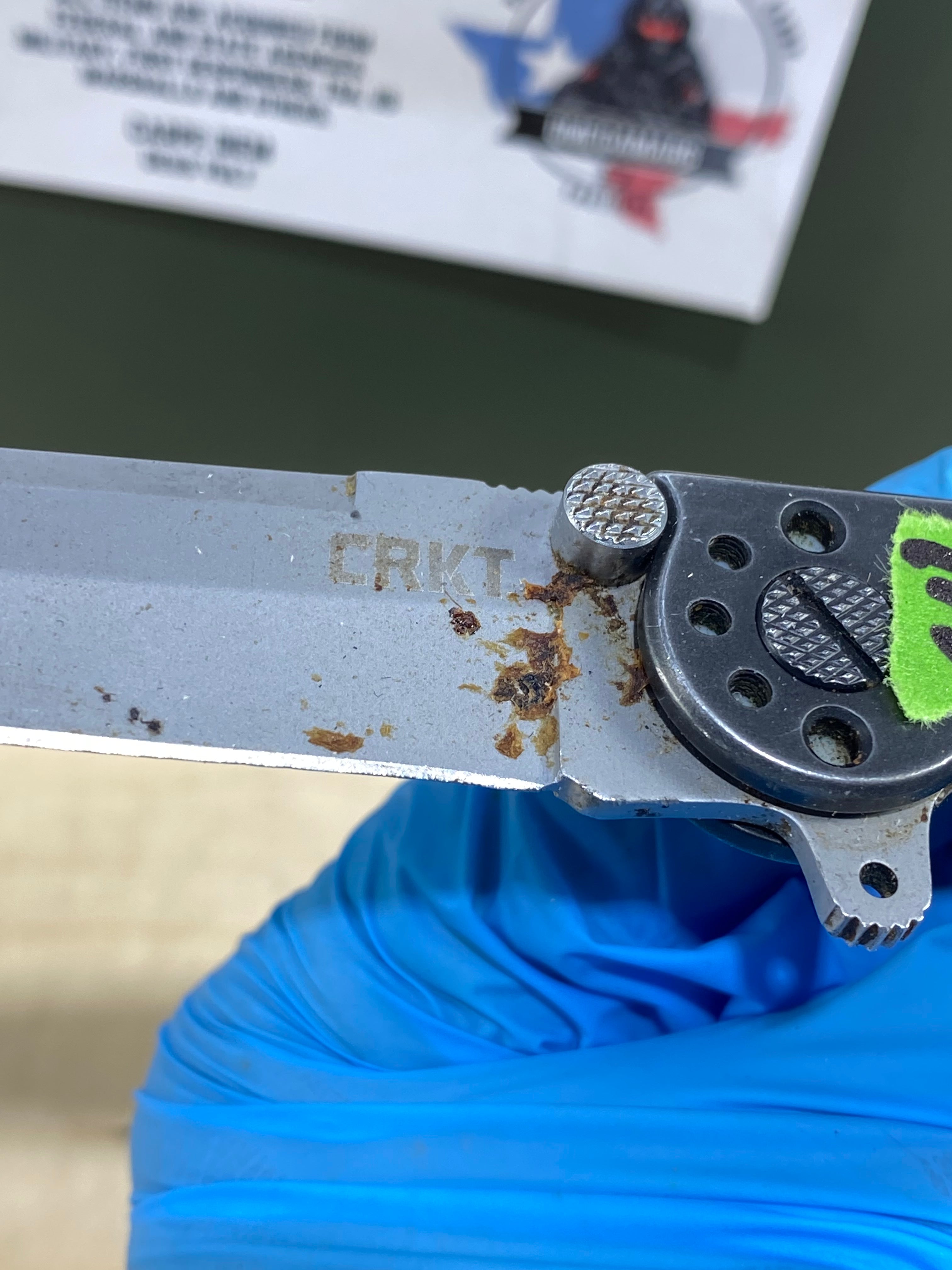 CRKT M16-01S Carson #54. Light usage. Resharpened. Dirty