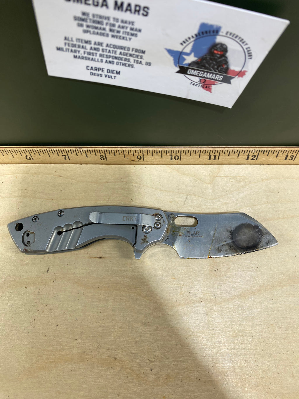 CRKT 5315 Pilar #55. Light usage. Super Dirty