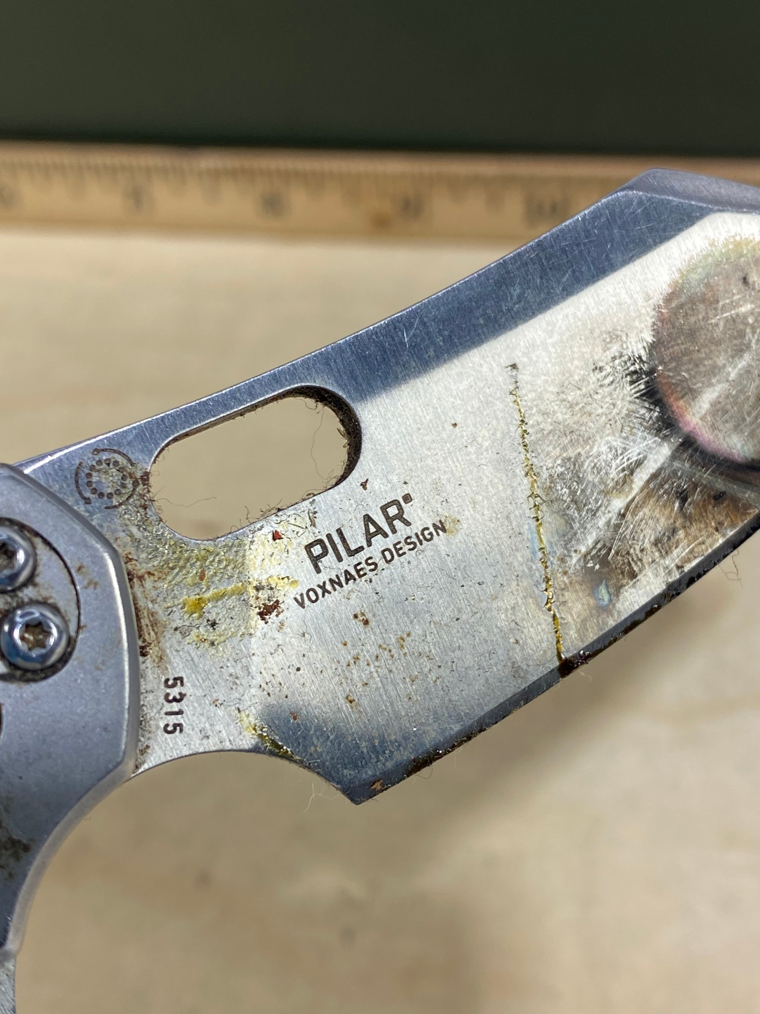 CRKT 5315 Pilar #55. Light usage. Super Dirty