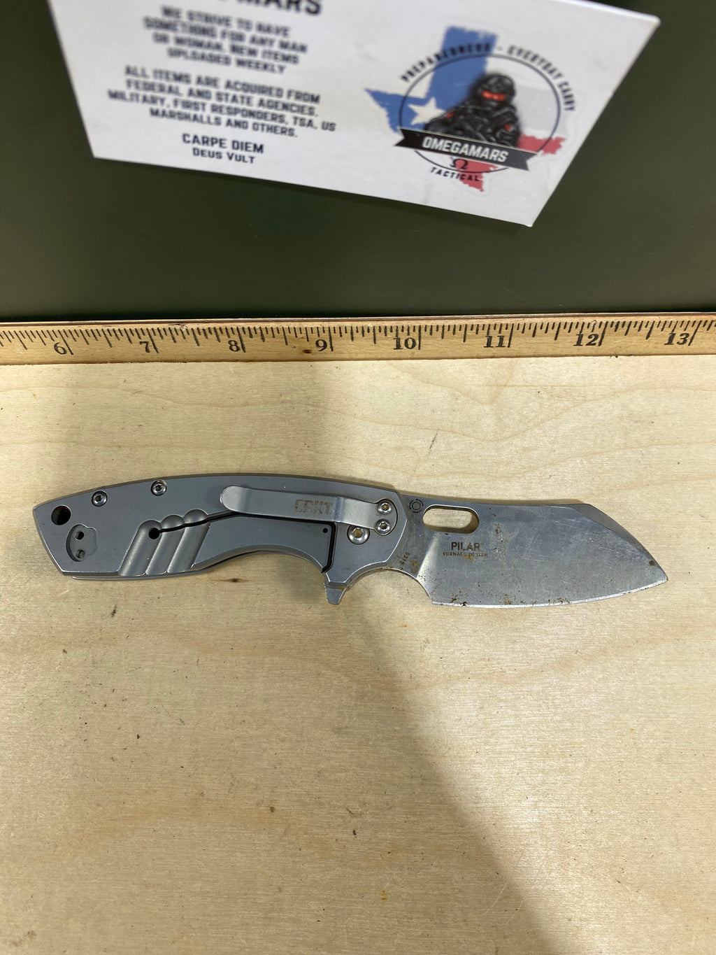 CRKT 5315 Pilar #57. Light usage. Dirty
