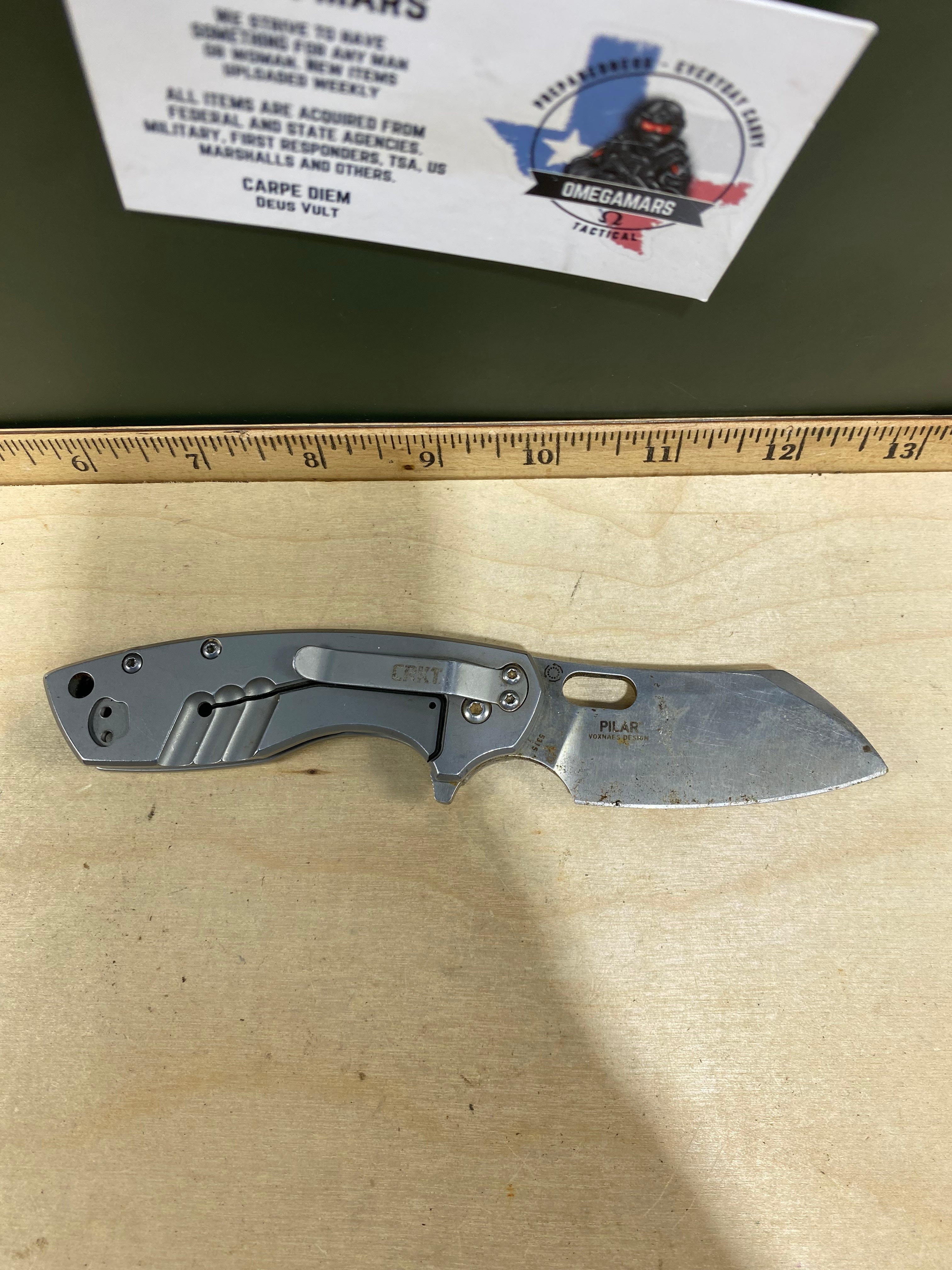 CRKT 5315 Pilar #57. Light usage. Dirty