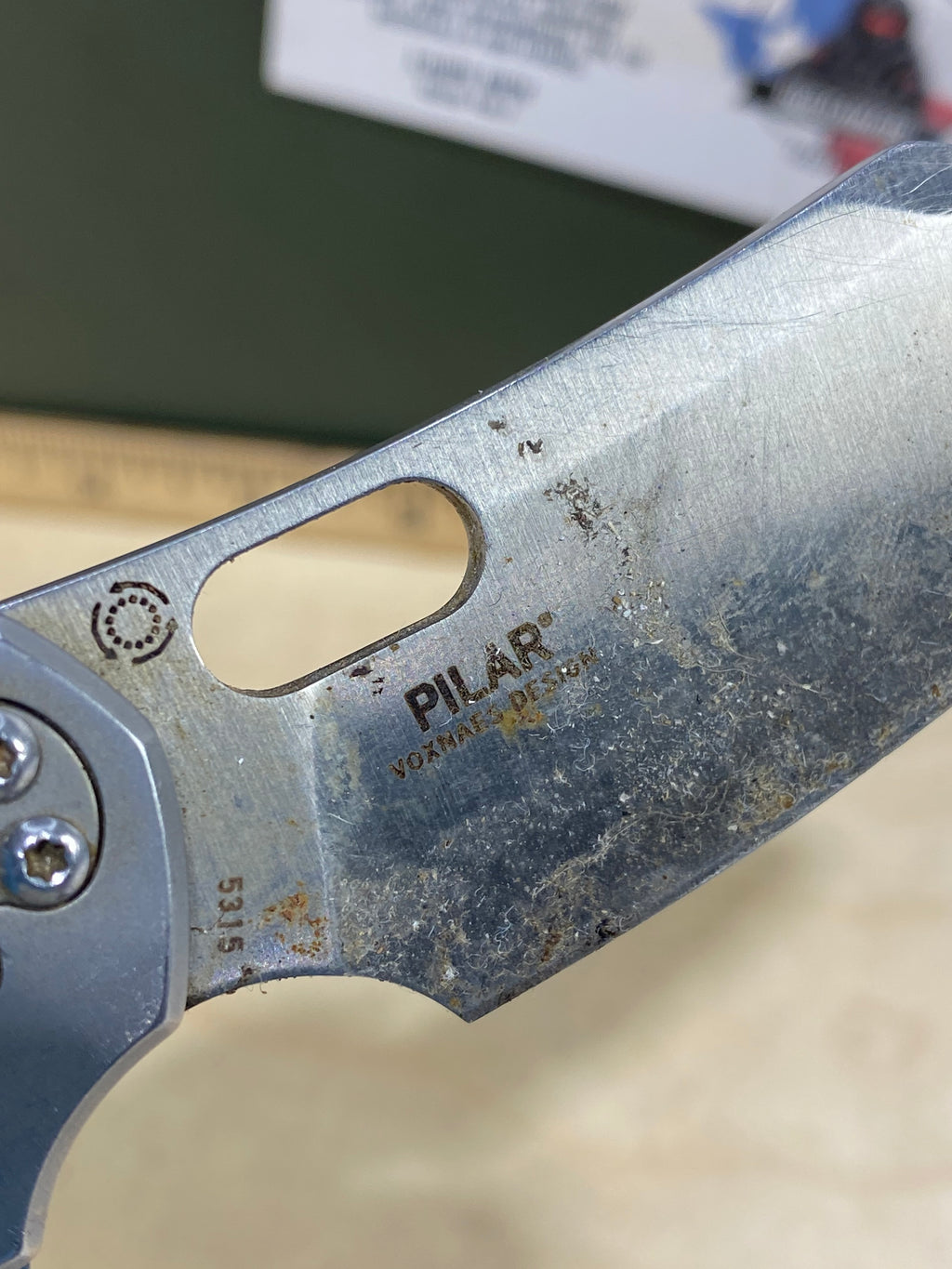 CRKT 5315 Pilar #57. Light usage. Dirty