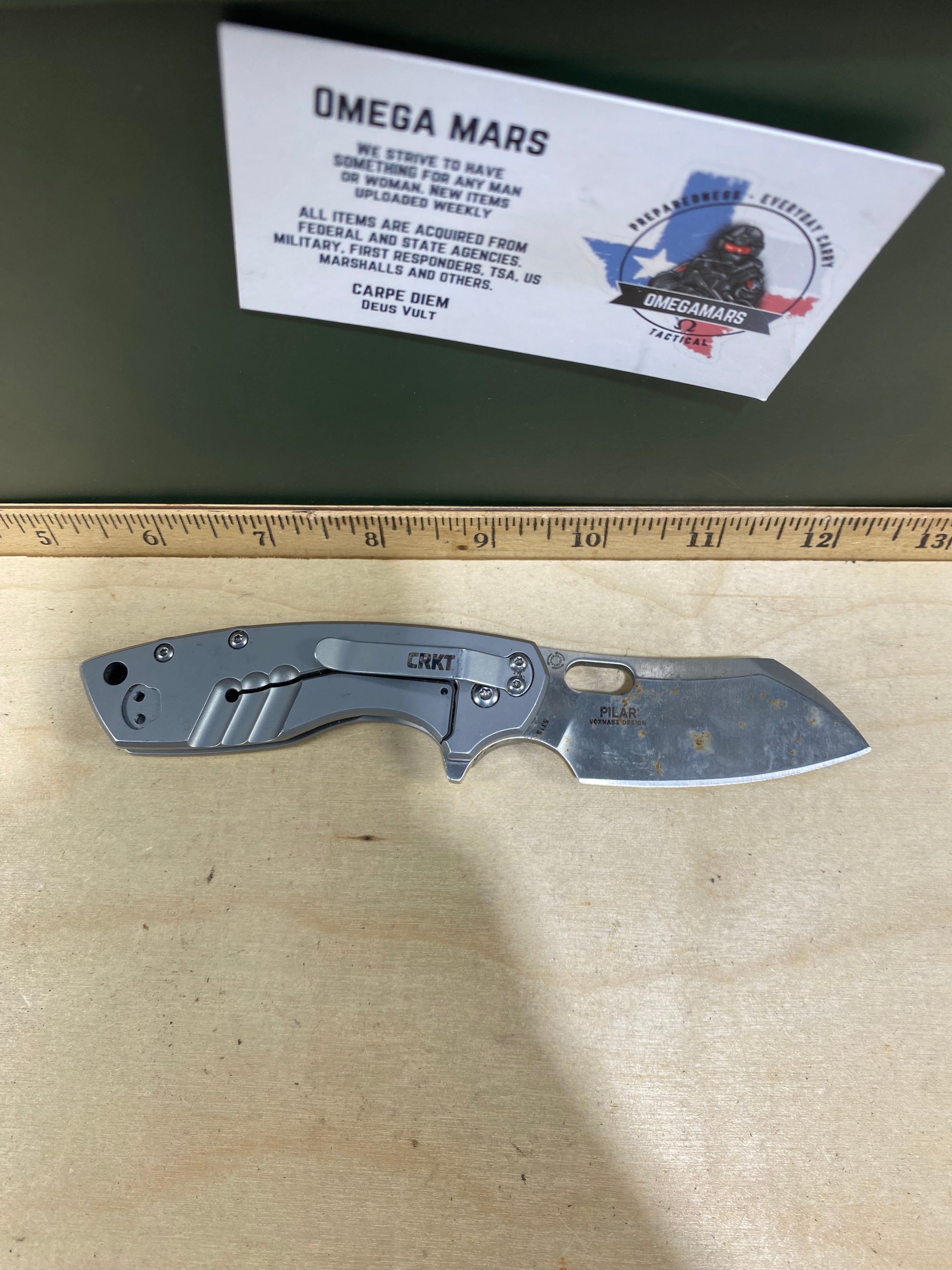CRKT 5315 Pilar #58. Light usage. Dirty