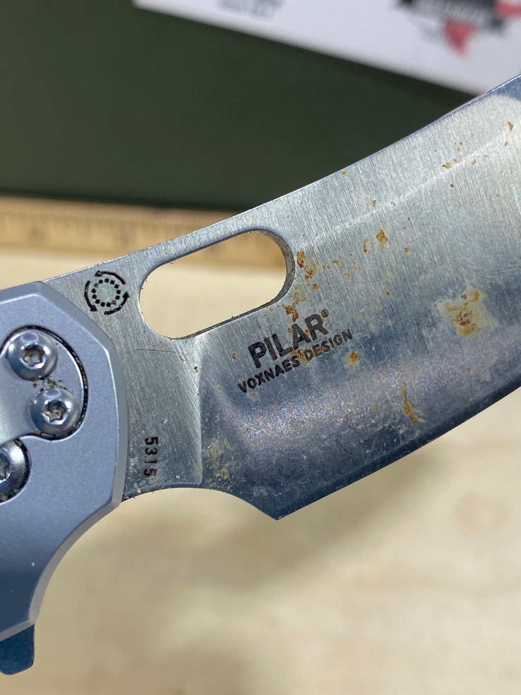 CRKT 5315 Pilar #58. Light usage. Dirty
