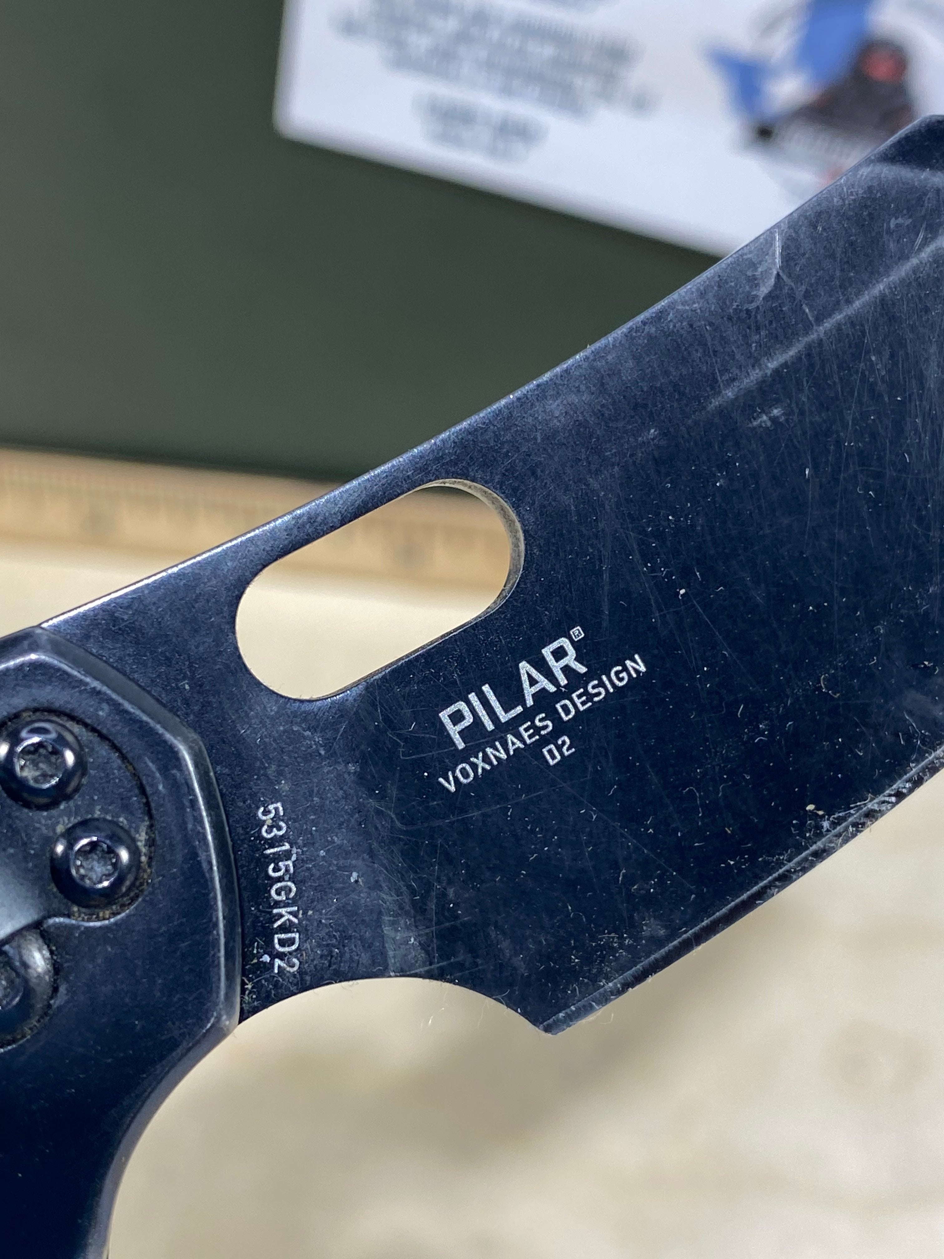 CRKT  5315GKD2 Pilar #60. Light usage. Resharpened. Dirty.