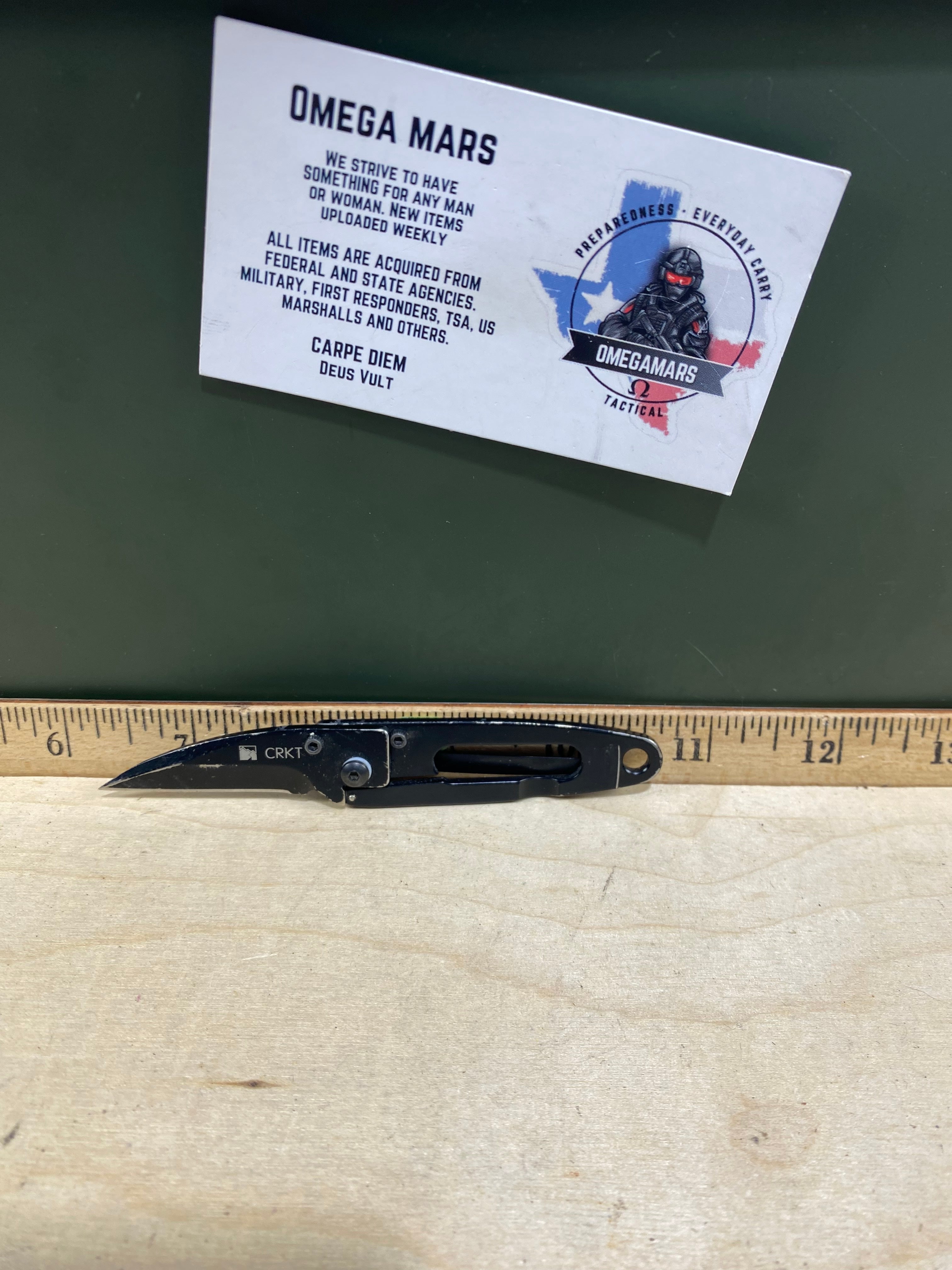 CRKT  5315GKD2 Pilar #60. Light usage. Resharpened. Dirty.