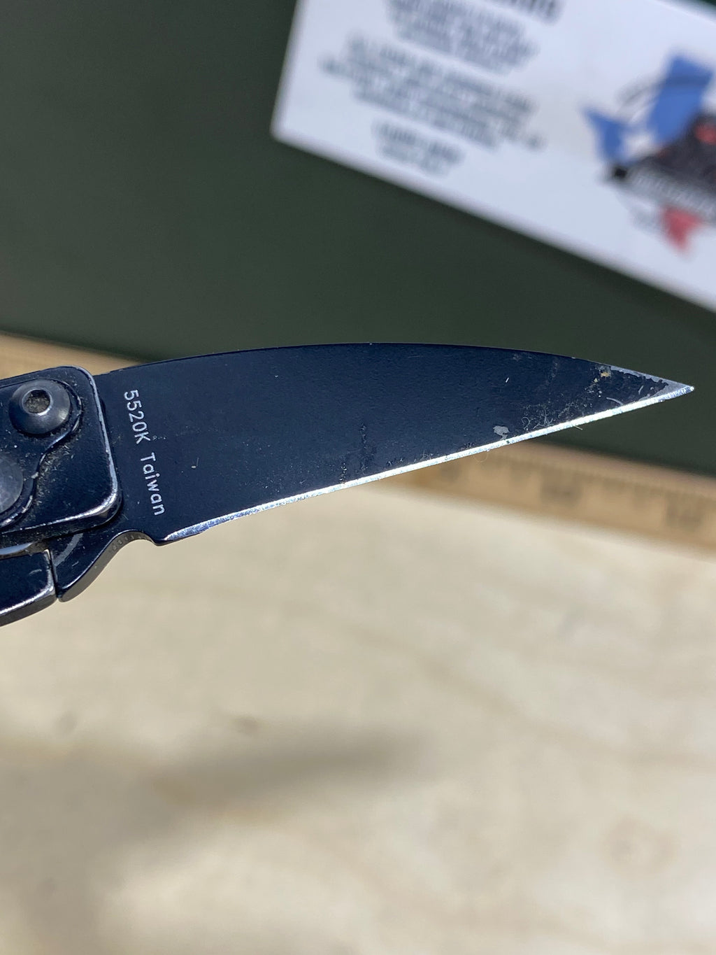 CRKT 5520K #61. Light usage. Chip on blade. Resharpened