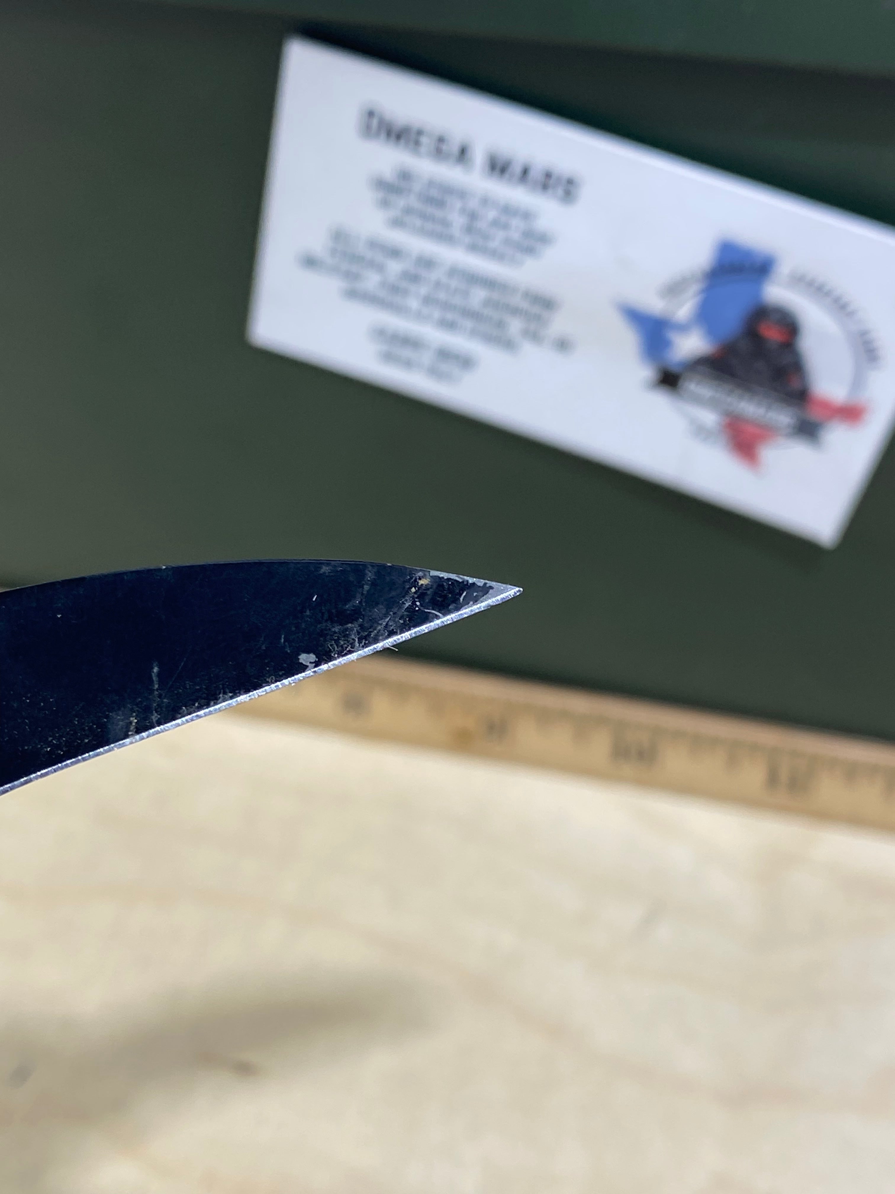CRKT 5520K #61. Light usage. Chip on blade. Resharpened