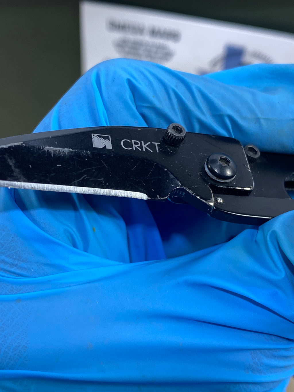 CRKT 5520K #61. Light usage. Chip on blade. Resharpened