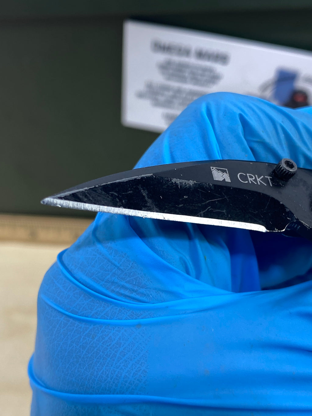 CRKT 5520K #61. Light usage. Chip on blade. Resharpened