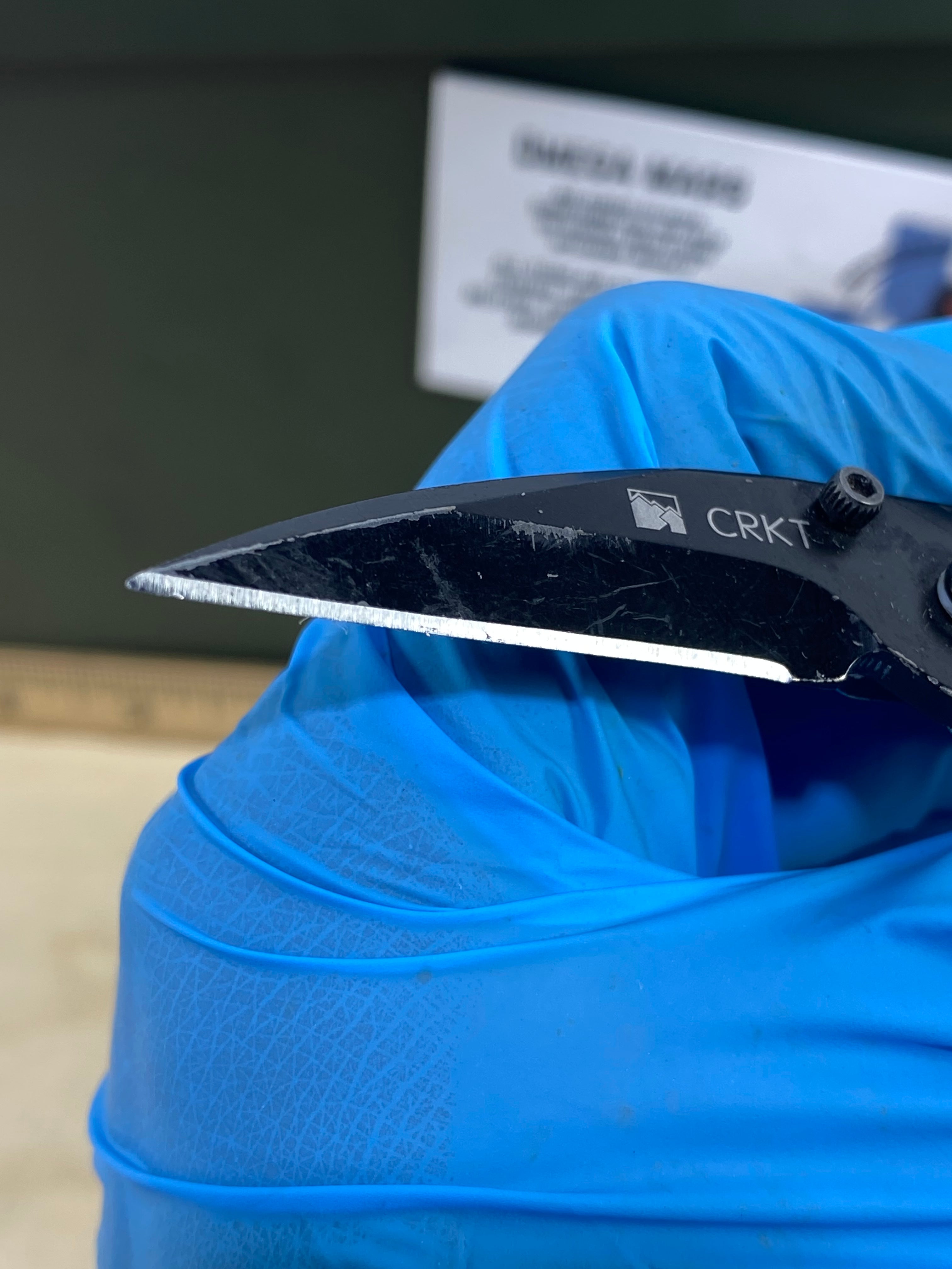 CRKT 5520K #61. Light usage. Chip on blade. Resharpened
