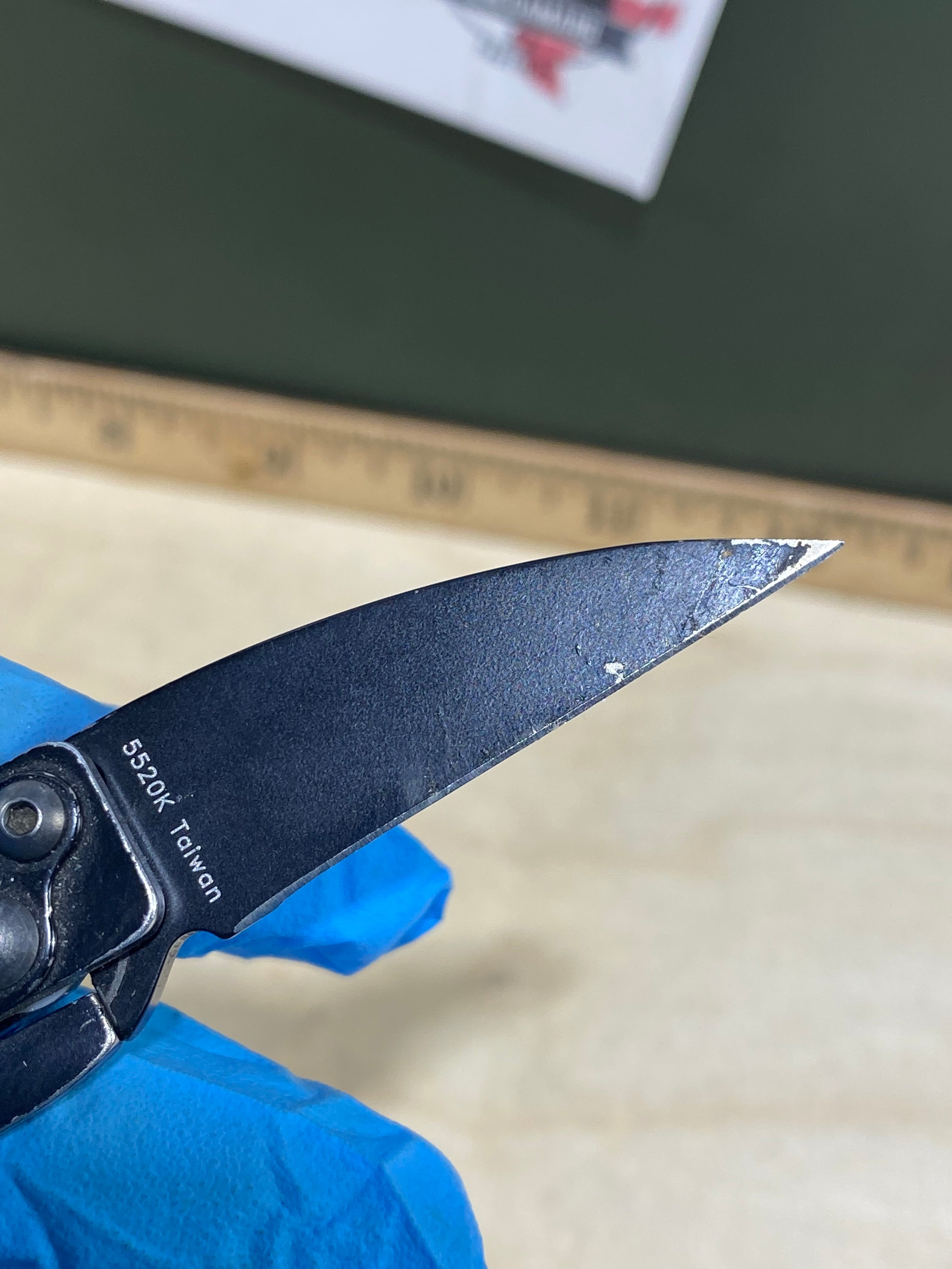 CRKT 5520K #61. Light usage. Chip on blade. Resharpened