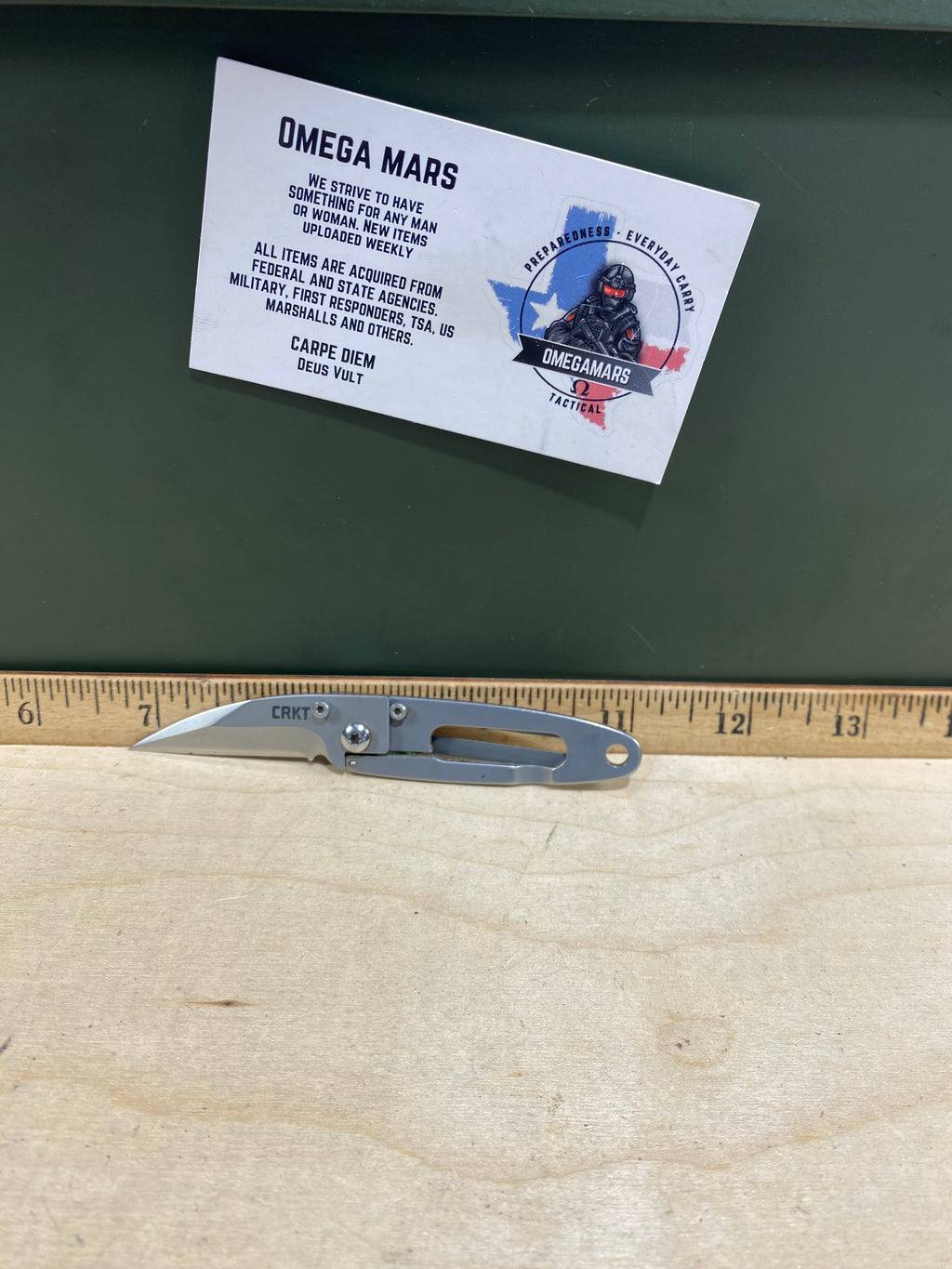 CRKT 5520 P.E.C.K. #68. Light usage. Chip on Blade