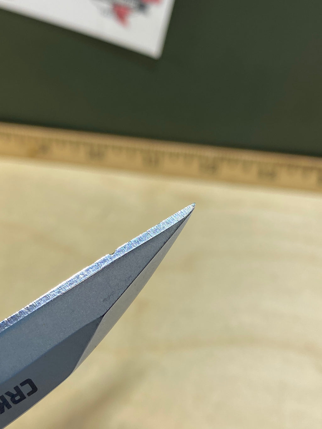 CRKT 5520 P.E.C.K. #68. Light usage. Chip on Blade