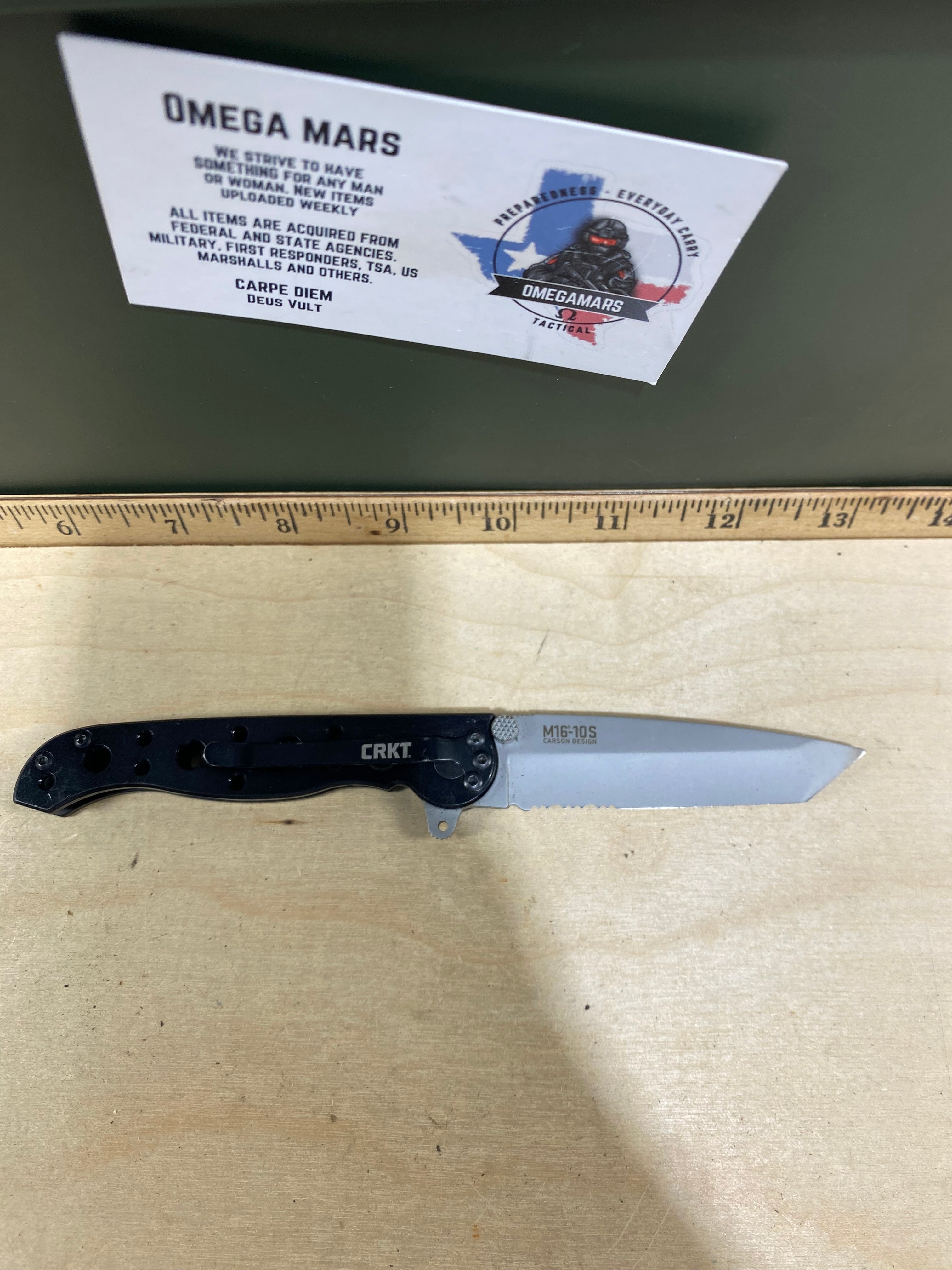 CRKT M16-10S #76. Light usage