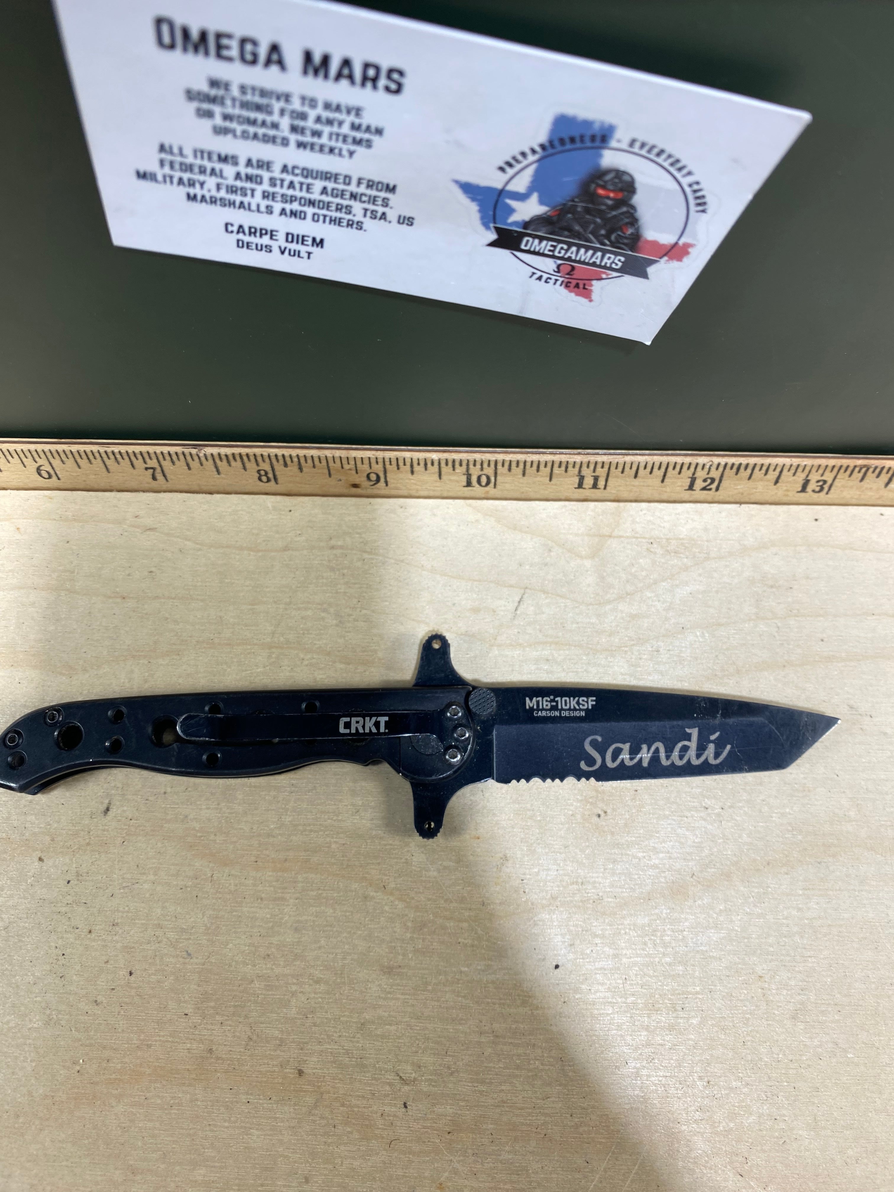CRKT M16-10KSF #77. Light usage