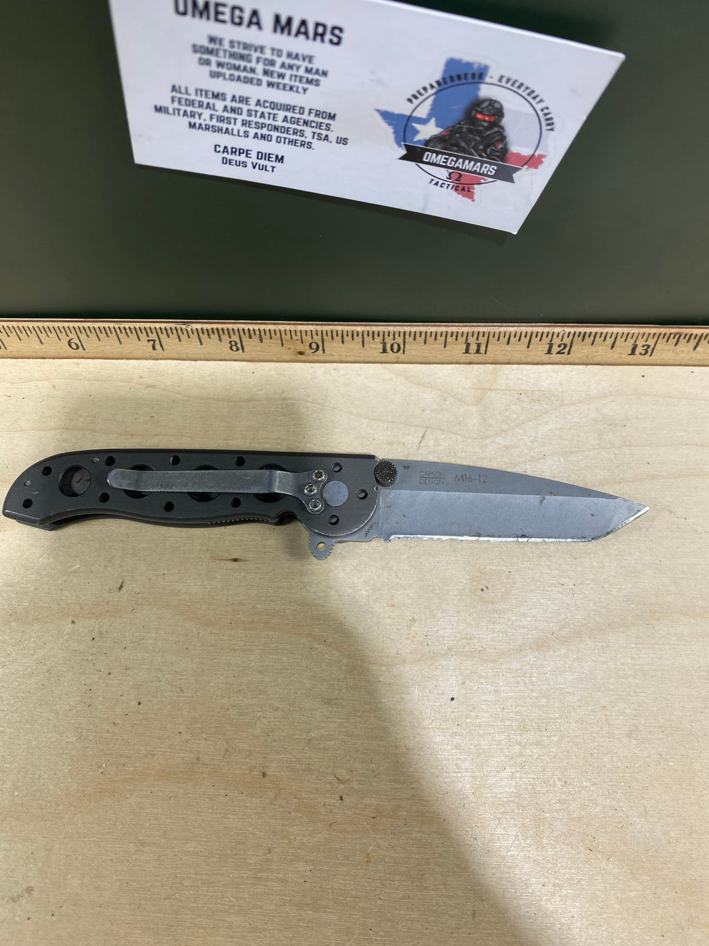 CRKT M16-12 #78. Light usage. Resharpened